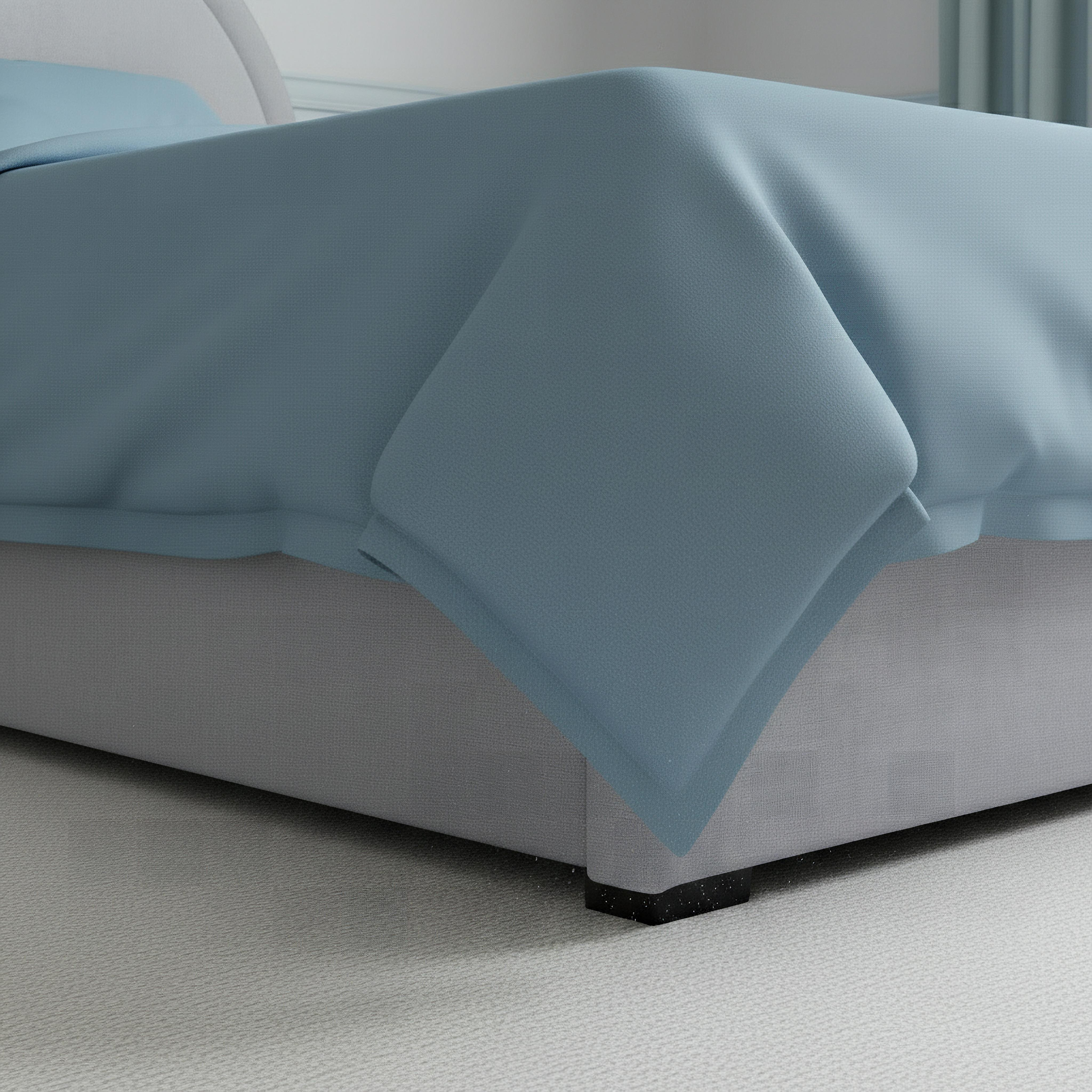 Ivory Luna Upholstered Twin Bed - 120x200 cm-hbxbedroom-bedsandbedsets-upholsteredbeds-twin-image-4