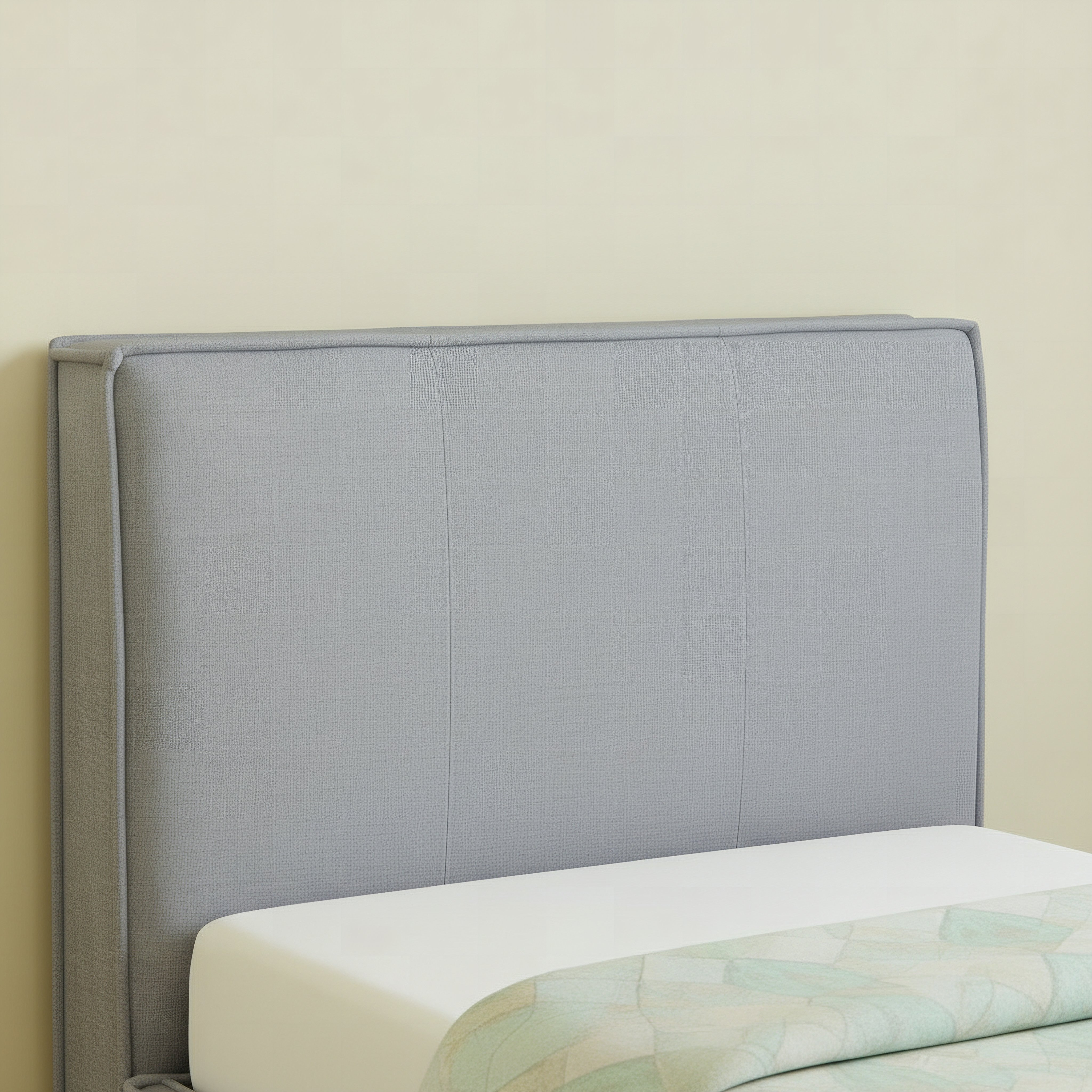 Ivory Willow Upholstered Single Bed - 90x200 cm-hbxkidsandyouth-bedsandbedsets-beds-single-image-3