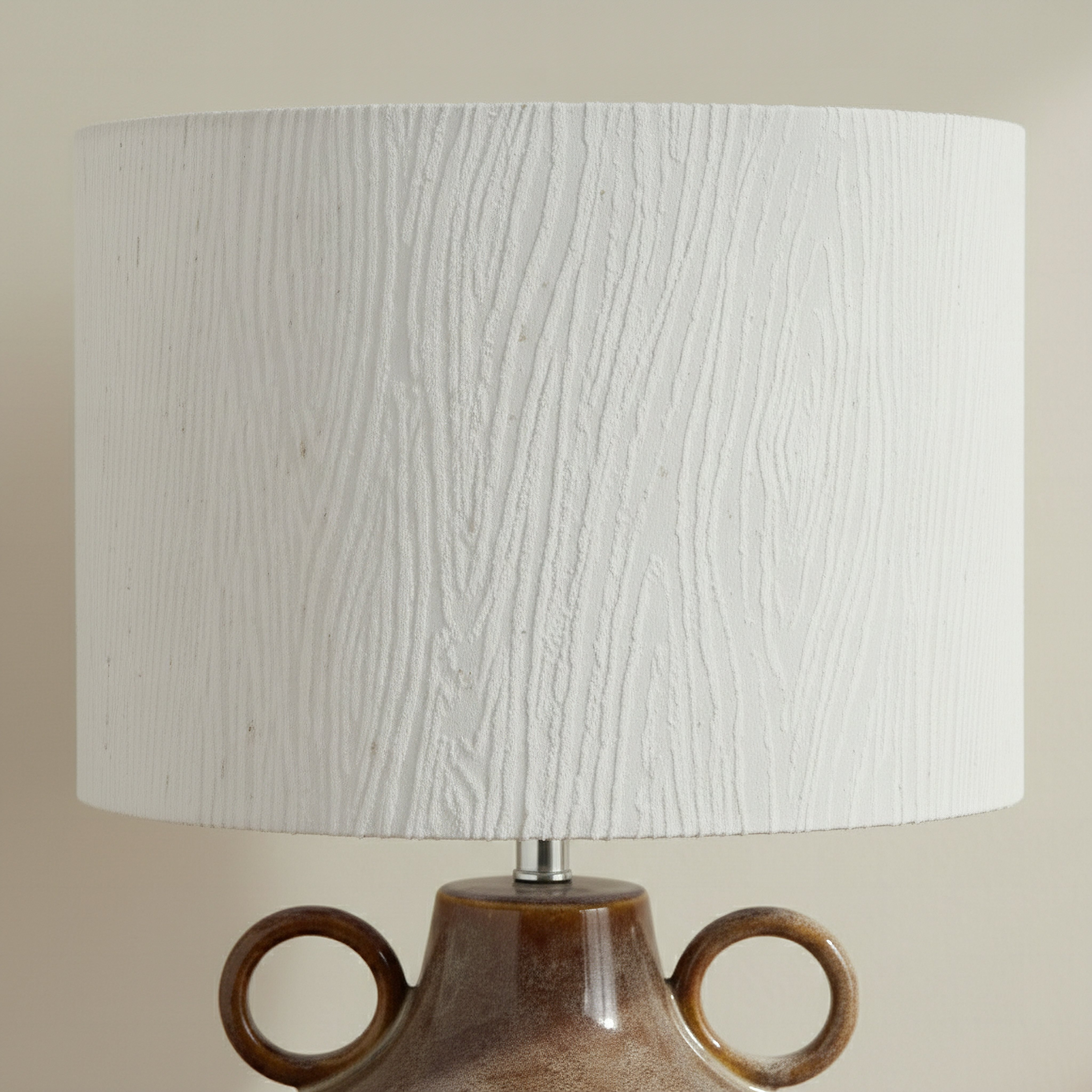 Elinor Glazed Ceramic Table Lamp with Linen Shade - 43.5 cm-hbxlivingroom-lighting-tablelamps-image-3