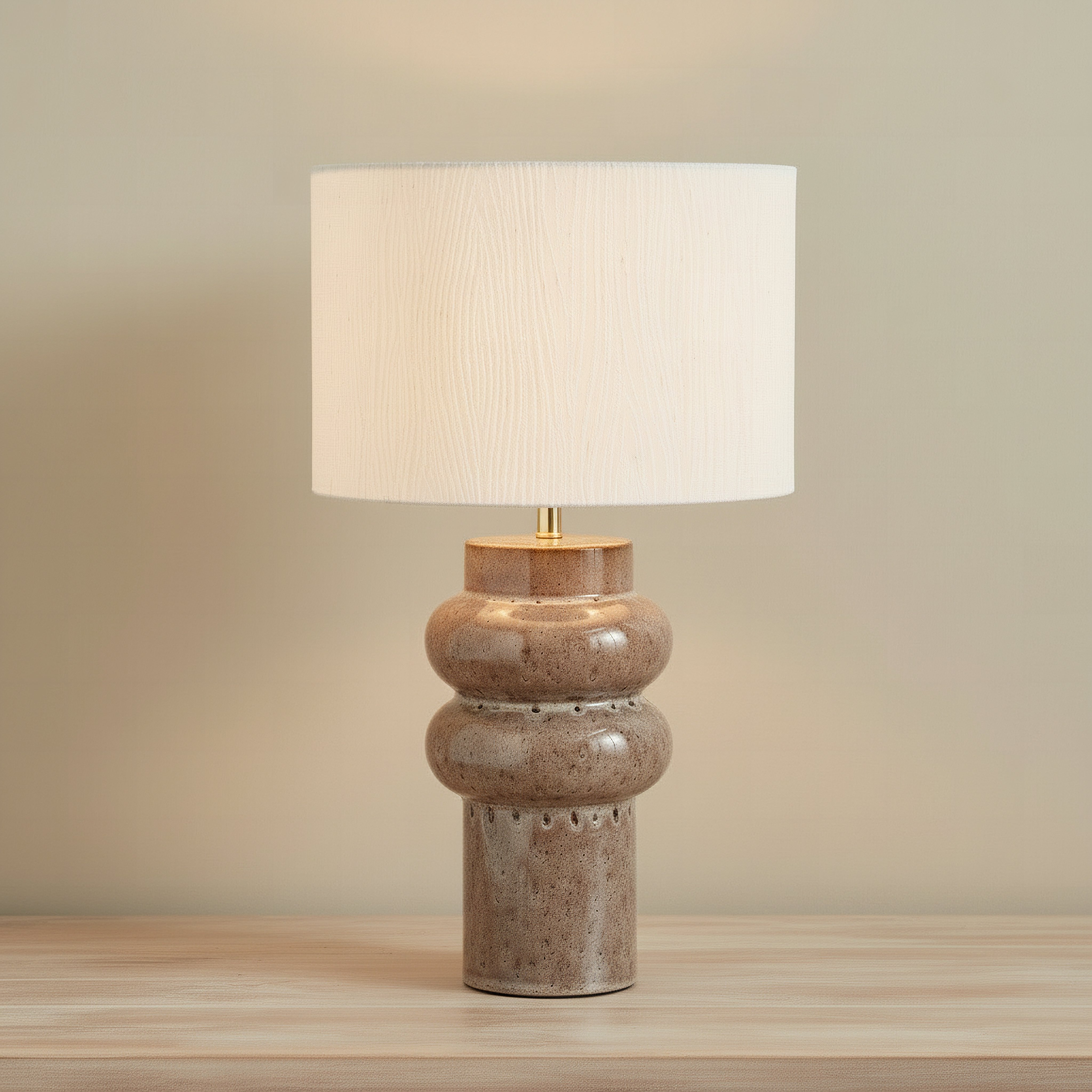 Elinor Glazed Ceramic Table Lamp with Linen Shade - 55.5 cm-hbxlivingroom-lighting-tablelamps-image-2