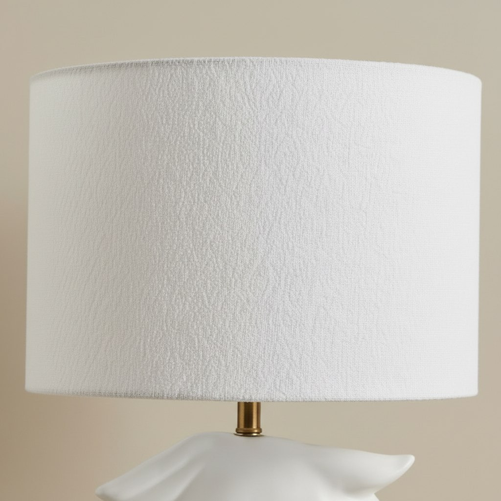 Elinor Ceramic Horse Table Lamp with Linen Shade - 48 cm-hbxlivingroom-lighting-tablelamps-image-3