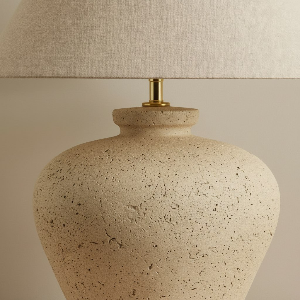 Elinor Ceramic Table Lamp with Linen Shade - 64 cm-hbxlivingroom-lighting-tablelamps-image-4