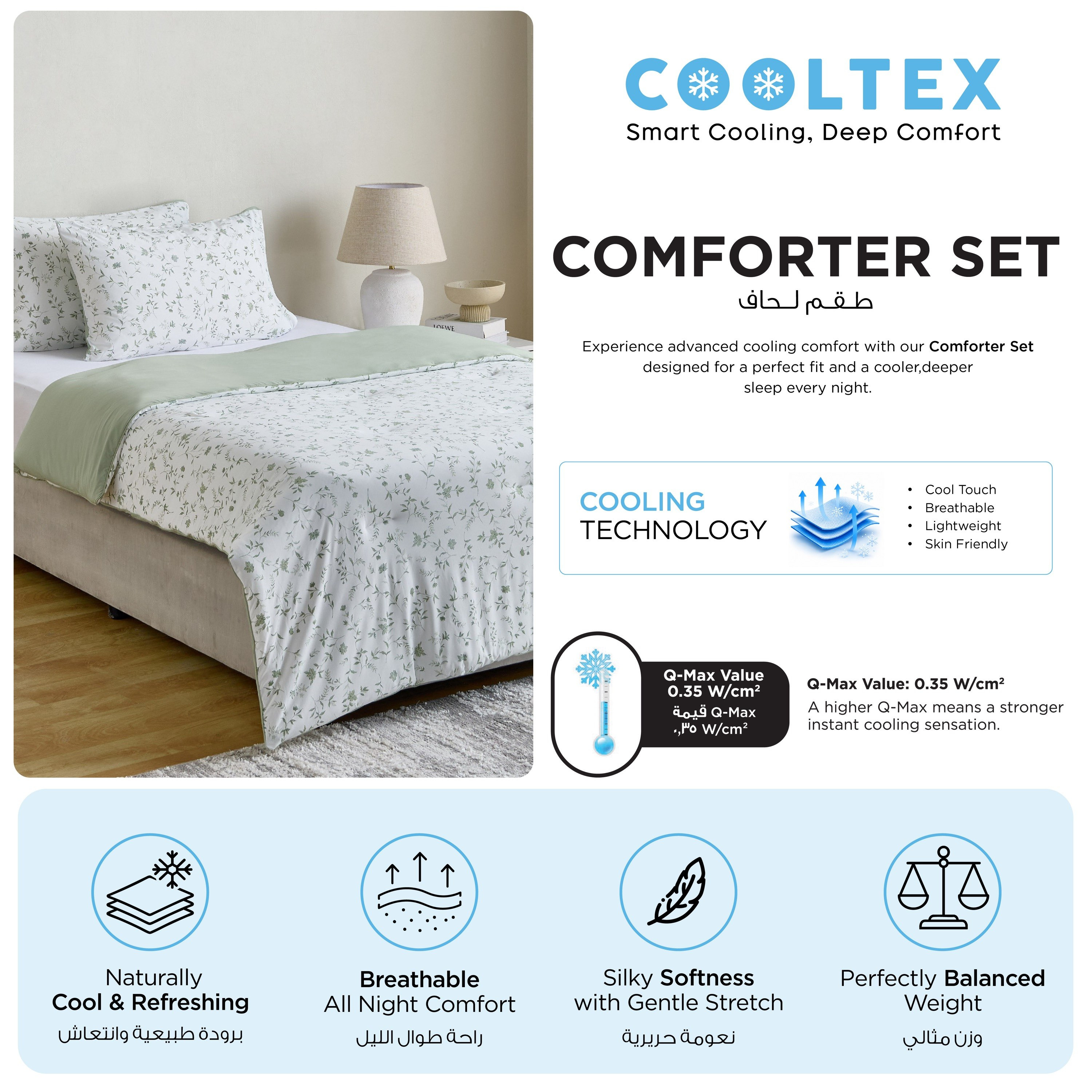 Cooltex Cooling 3-Piece Printed King Comforter Set - 220x240 cm-hbxhomeware-hbxbedroom-image-10