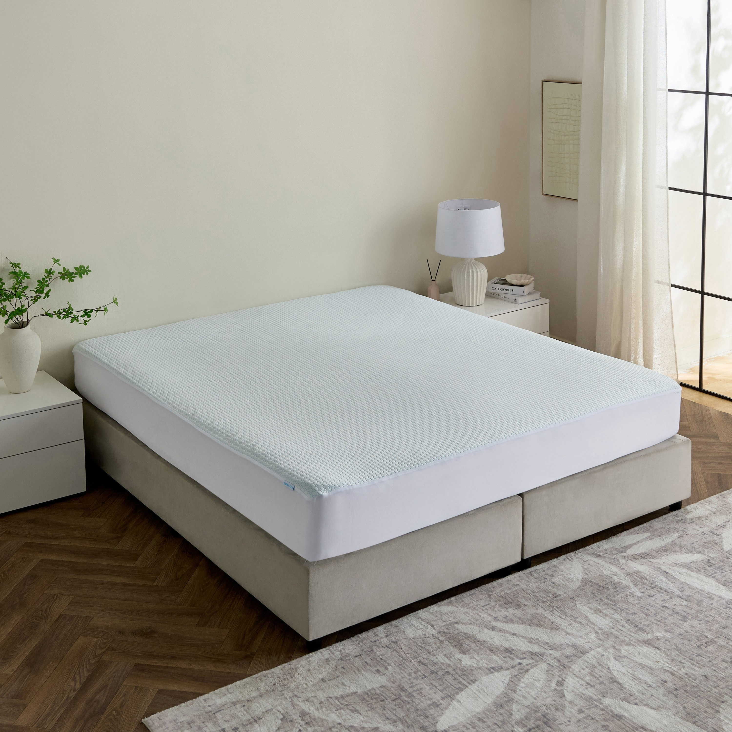 Cooltex Waterproof Super King Mattress Protector - 200x200+40 cm-hbxhomeware-hbxbedroom-image-2