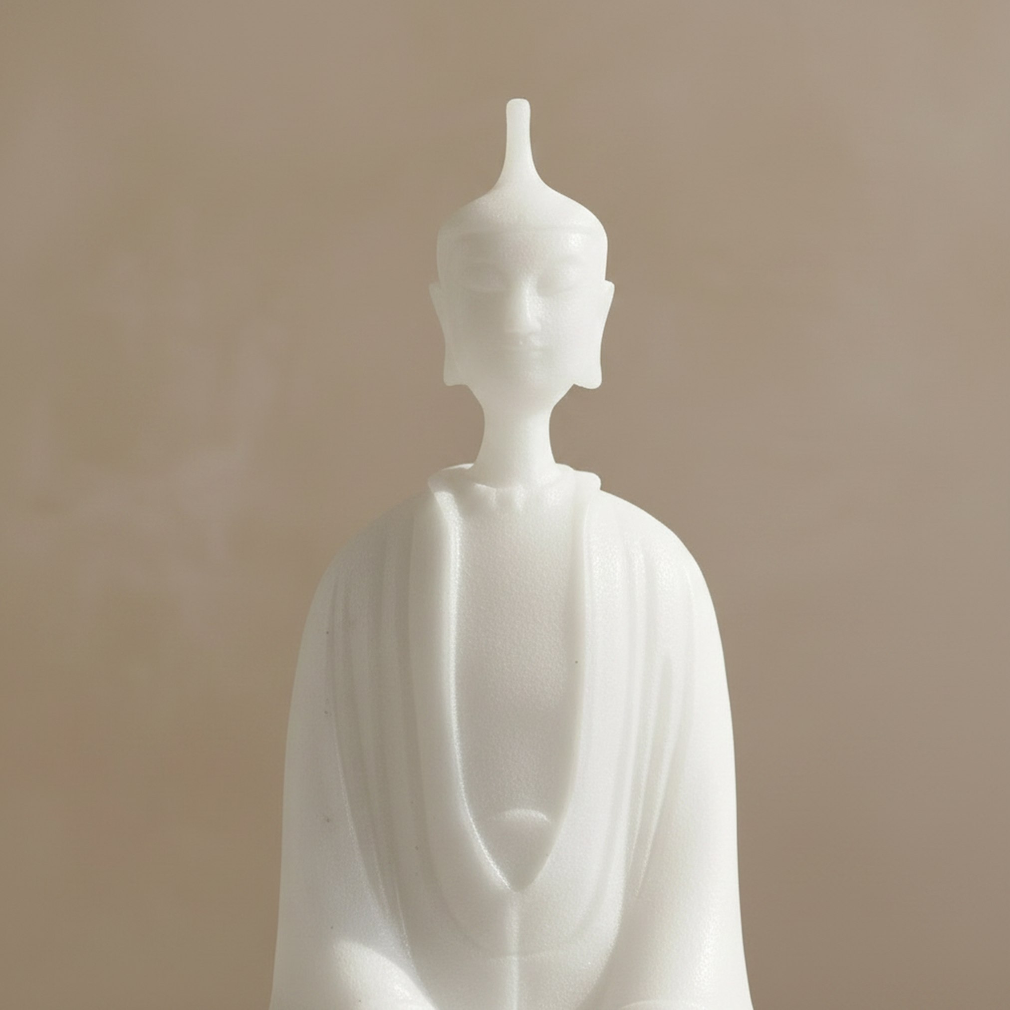 قطعة ديكور رخام فاخر مونوكروم بتصميم بوذا من كليفورد أورا - 21.7x13.5x55.8 سم-hbxhomeware-homedecor-figurinesandornaments-image-2