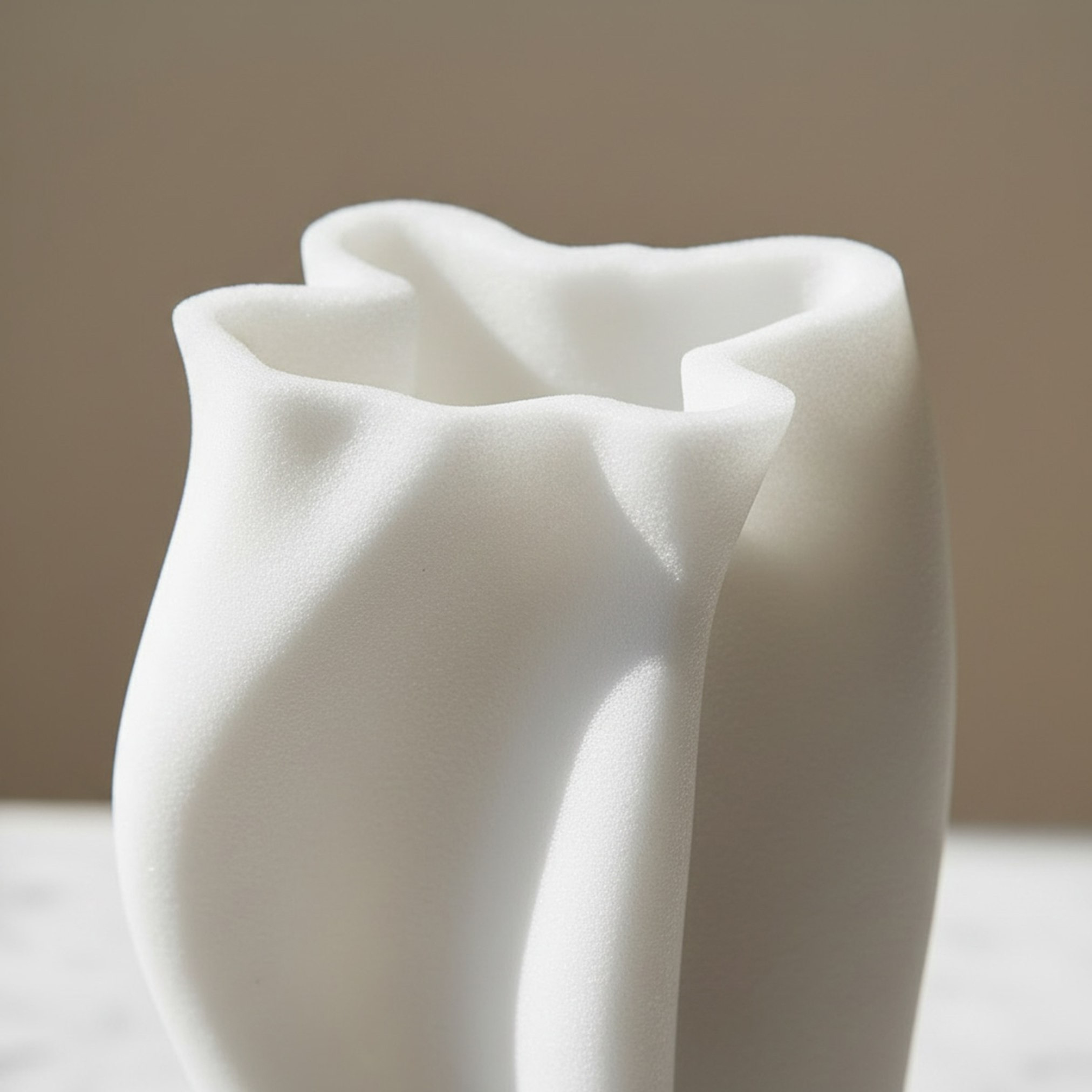 Monochrome Clifford Ora Luxe Marble Decorative Vase - 17.7x17.7x38 cm-hbxbedroom-decorandaccessories-vases-image-2