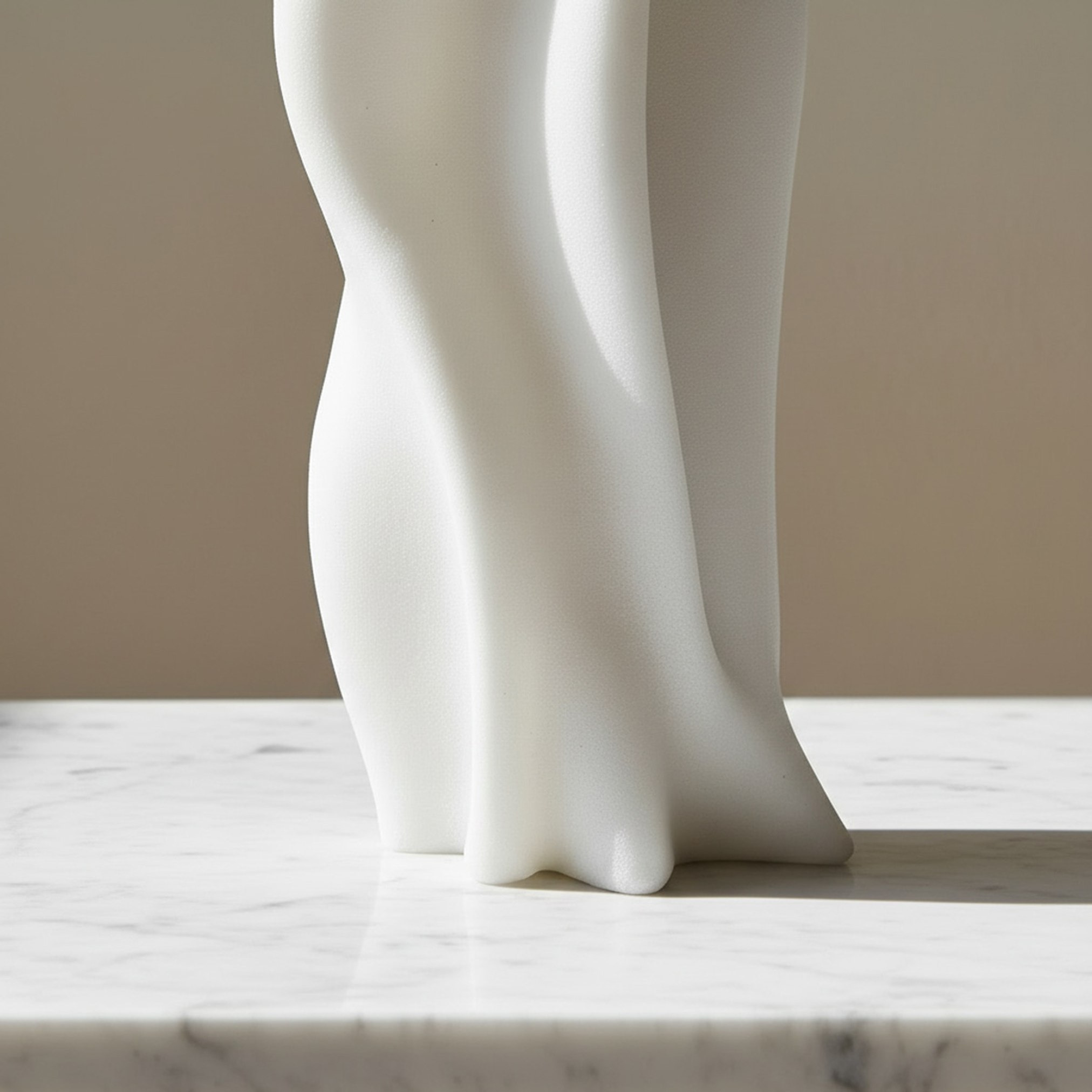 Monochrome Clifford Ora Luxe Marble Decorative Vase - 17.7x17.7x38 cm-hbxbedroom-decorandaccessories-vases-image-3