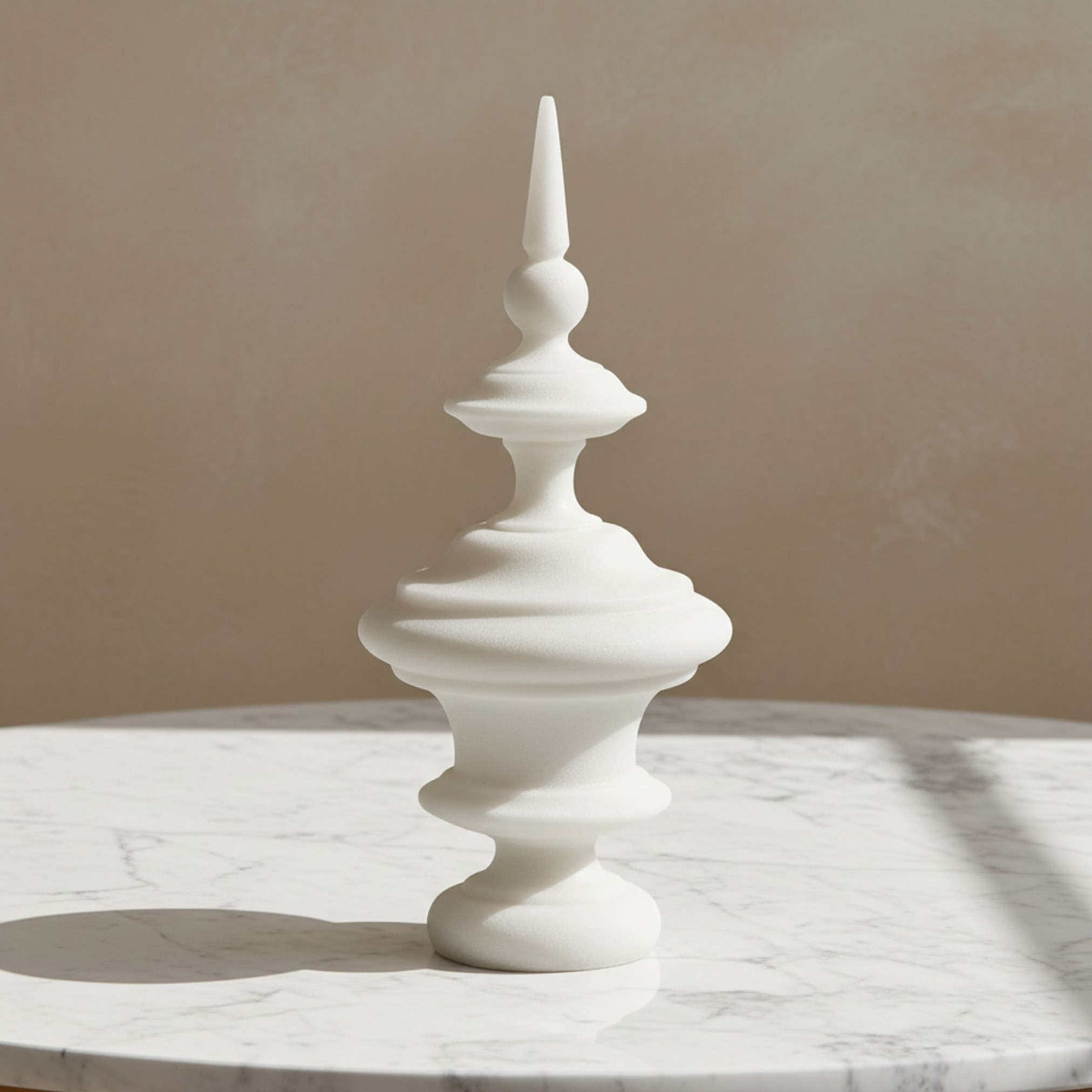 Monochrome Clifford Ora Luxe Marble Decorative Accent - 17.3x17.3x40.5 cm-hbxhomeware-homedecor-figurinesandornaments-image-1