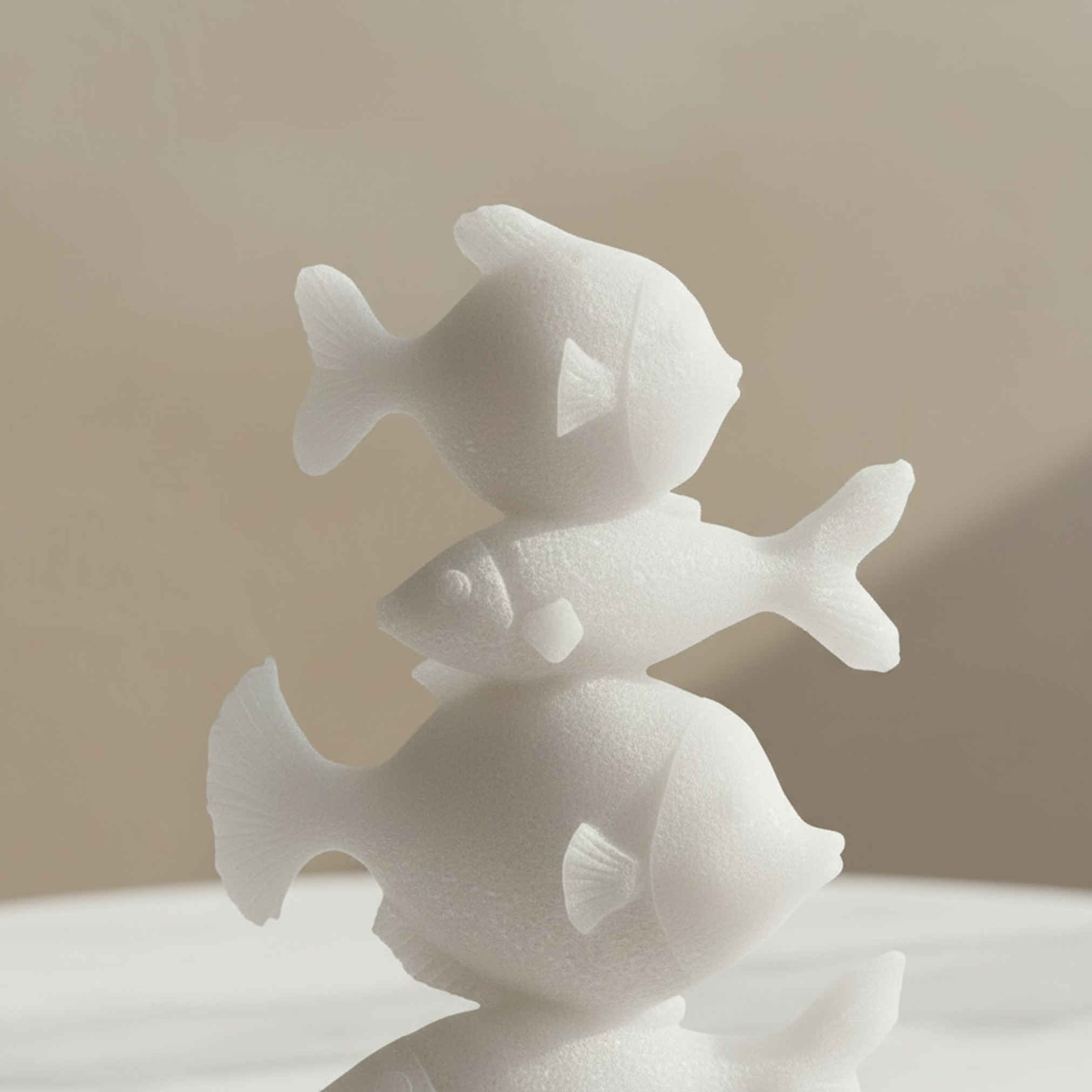 Monochrome Clifford Ora Luxe Marble Decorative Fish Accent - 16x8.2x30.5 cm-hbxhomeware-homedecor-figurinesandornaments-image-3