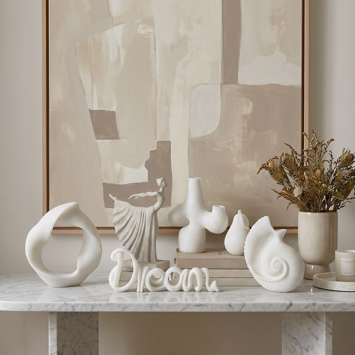 Clifford Ora Monochrome Luxe Marble Decorative Accent - 19.5x6.8x21.6 cm-hbxhomeware-homedecor-figurinesandornaments-image-4