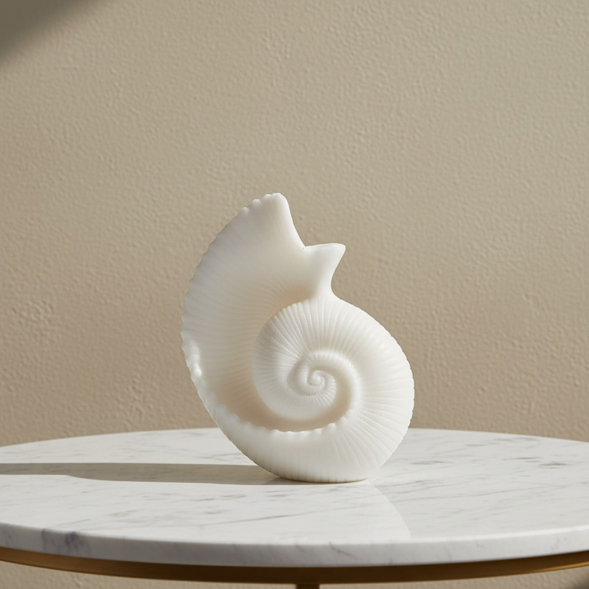 Clifford Ora Monochrome Luxe Marble Decorative Conch Accent - 19x10.7x23.2 cm-hbxhomeware-homedecor-figurinesandornaments-image-1