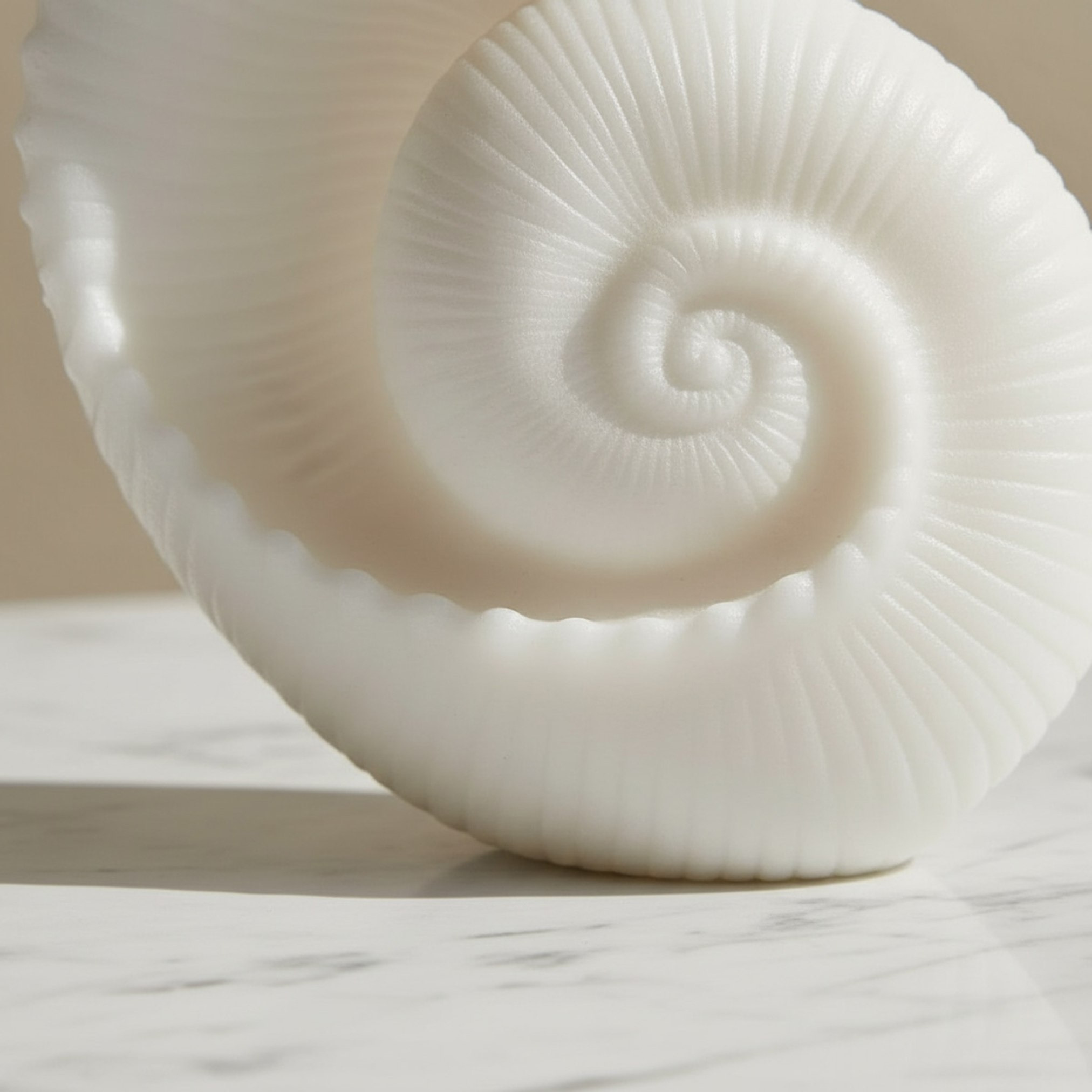 Clifford Ora Monochrome Luxe Marble Decorative Conch Accent - 19x10.7x23.2 cm-hbxhomeware-homedecor-figurinesandornaments-image-2