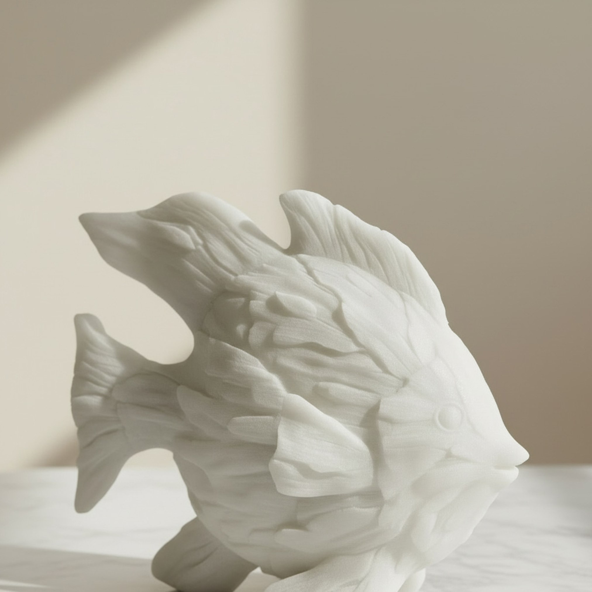 Clifford Ora Monochrome Luxe Marble Decorative Fish Accent - 33.5x15.5x27 cm-hbxhomeware-homedecor-figurinesandornaments-image-3