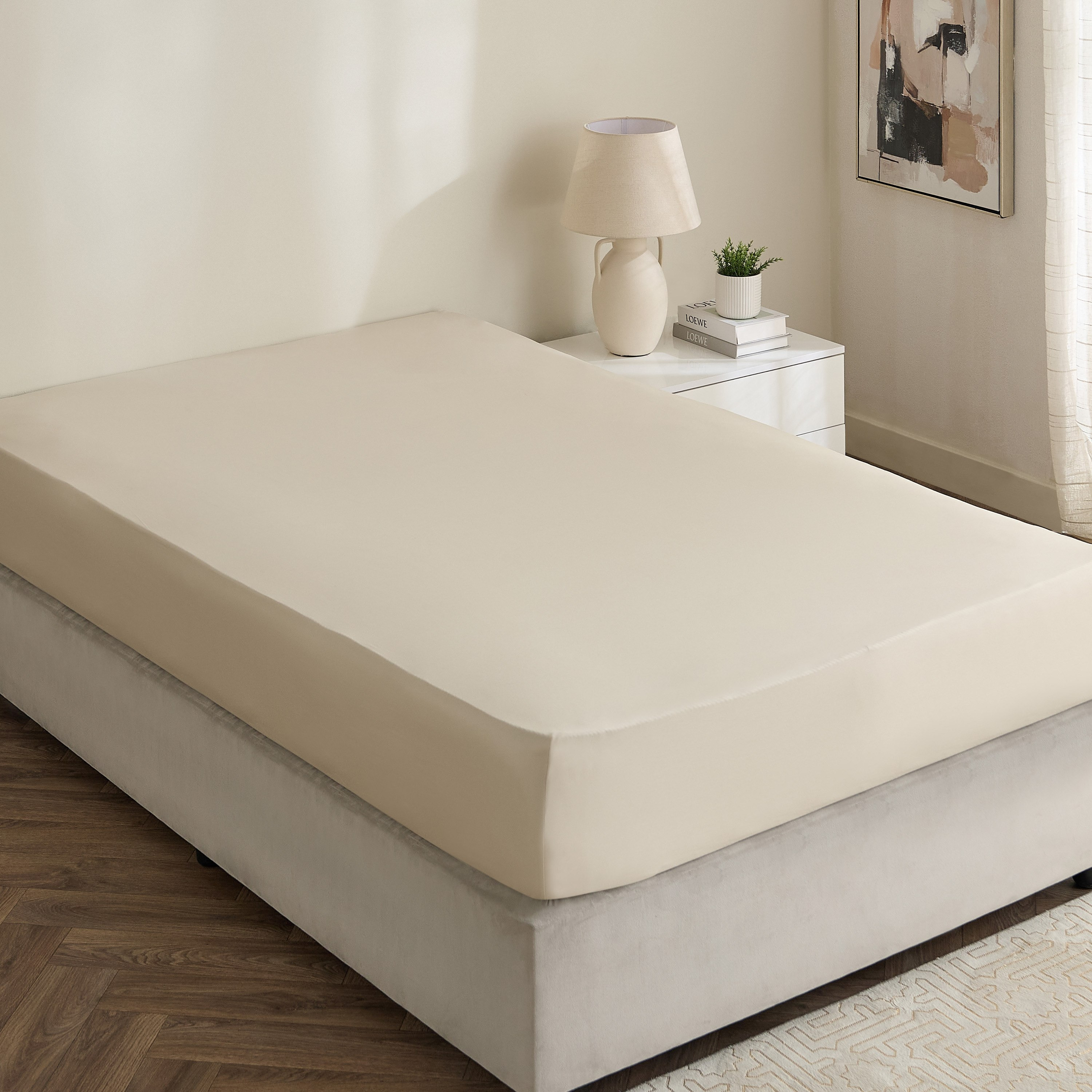 Avora 2-Piece 250 Thread Count Cotton Satin Twin Fitted Sheet Set - 120x200+40 cm-hbxhomeware-hbxbedroom-image-2