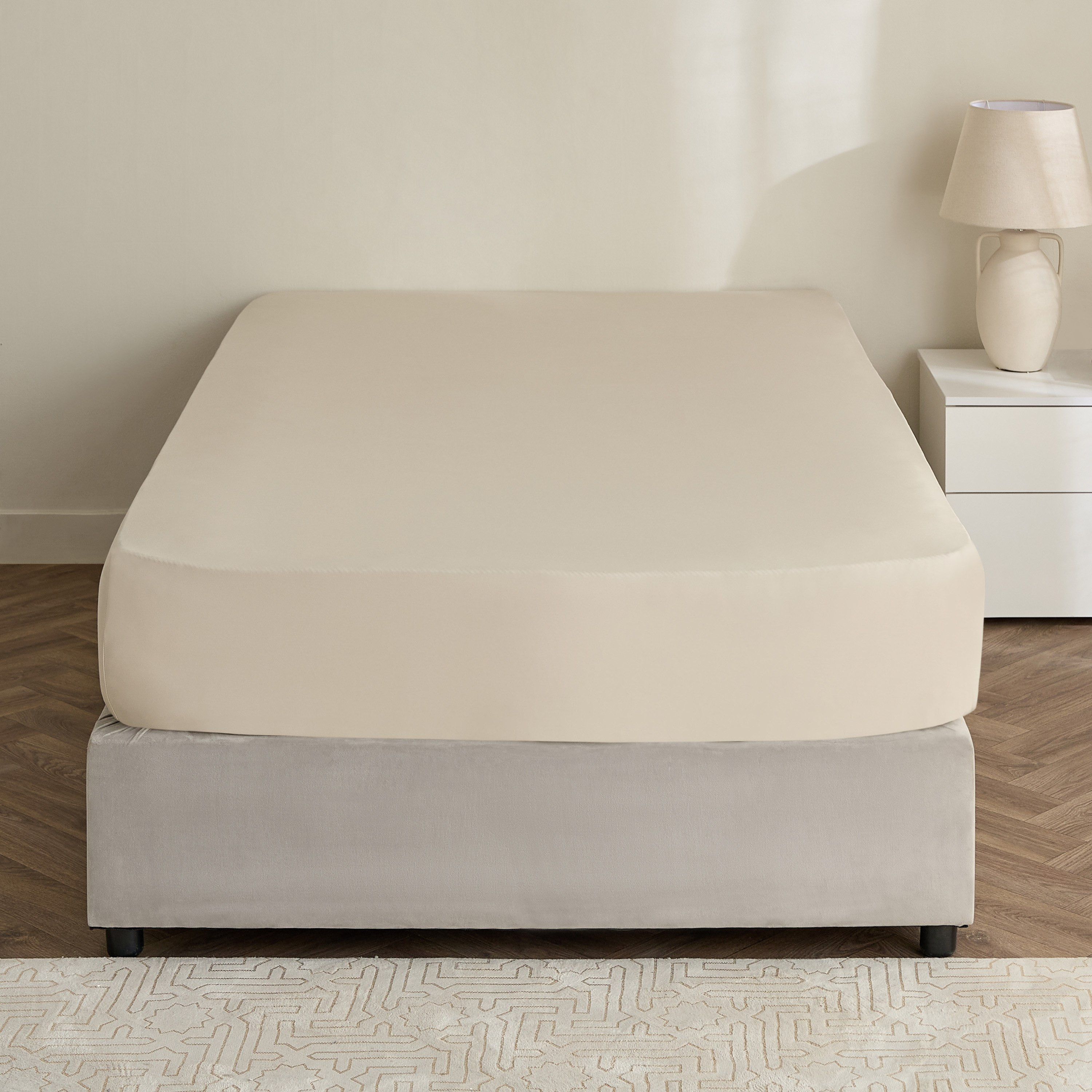 Avora 2-Piece 250 Thread Count Cotton Satin Twin Fitted Sheet Set - 120x200+40 cm-hbxhomeware-hbxbedroom-image-3
