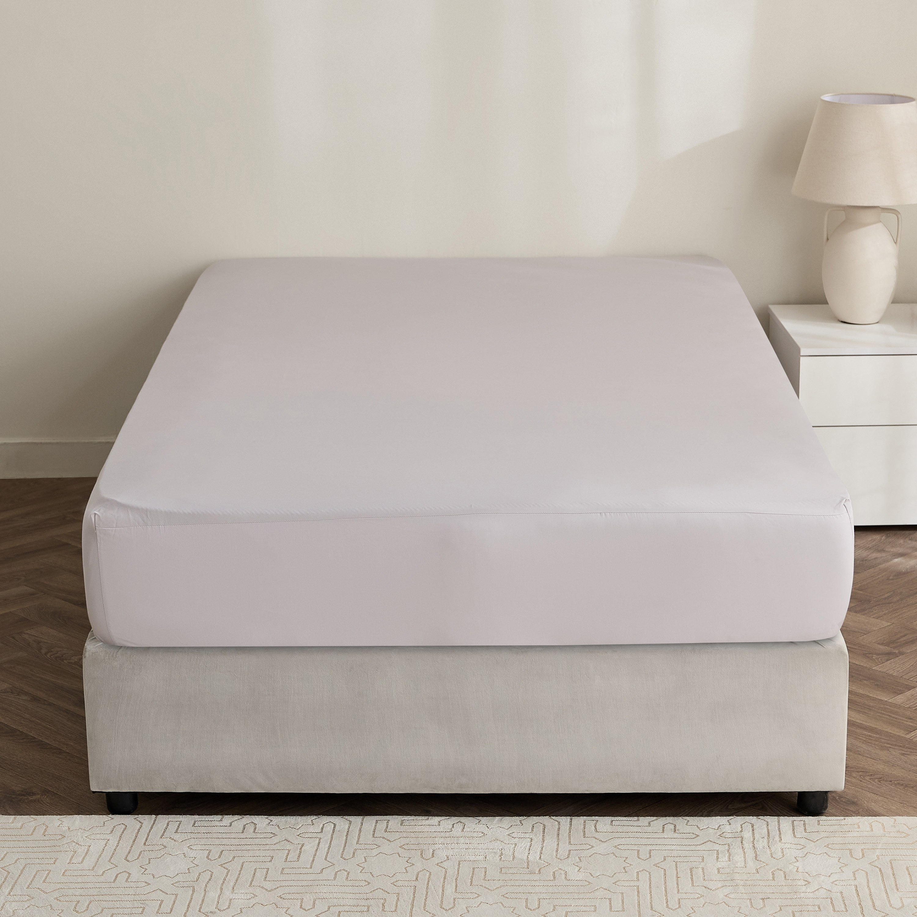 Avora 2-Piece 250 Thread Count Cotton Satin Twin Fitted Sheet Set - 120x200+40 cm-hbxhomeware-hbxbedroom-image-3
