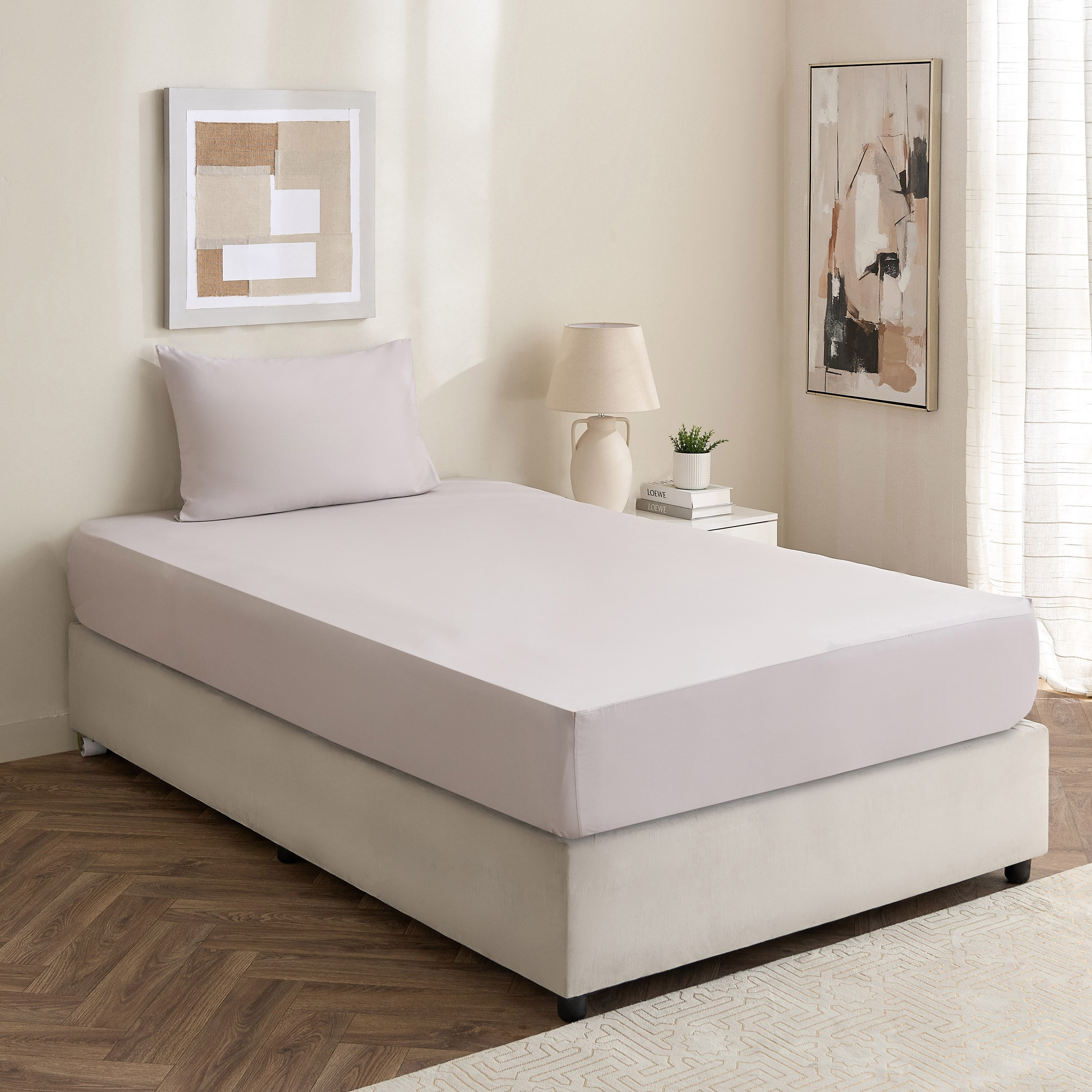Avora 2-Piece 250 Thread Count Cotton Satin Twin Fitted Sheet Set - 120x200+40 cm-hbxhomeware-hbxbedroom-image-9