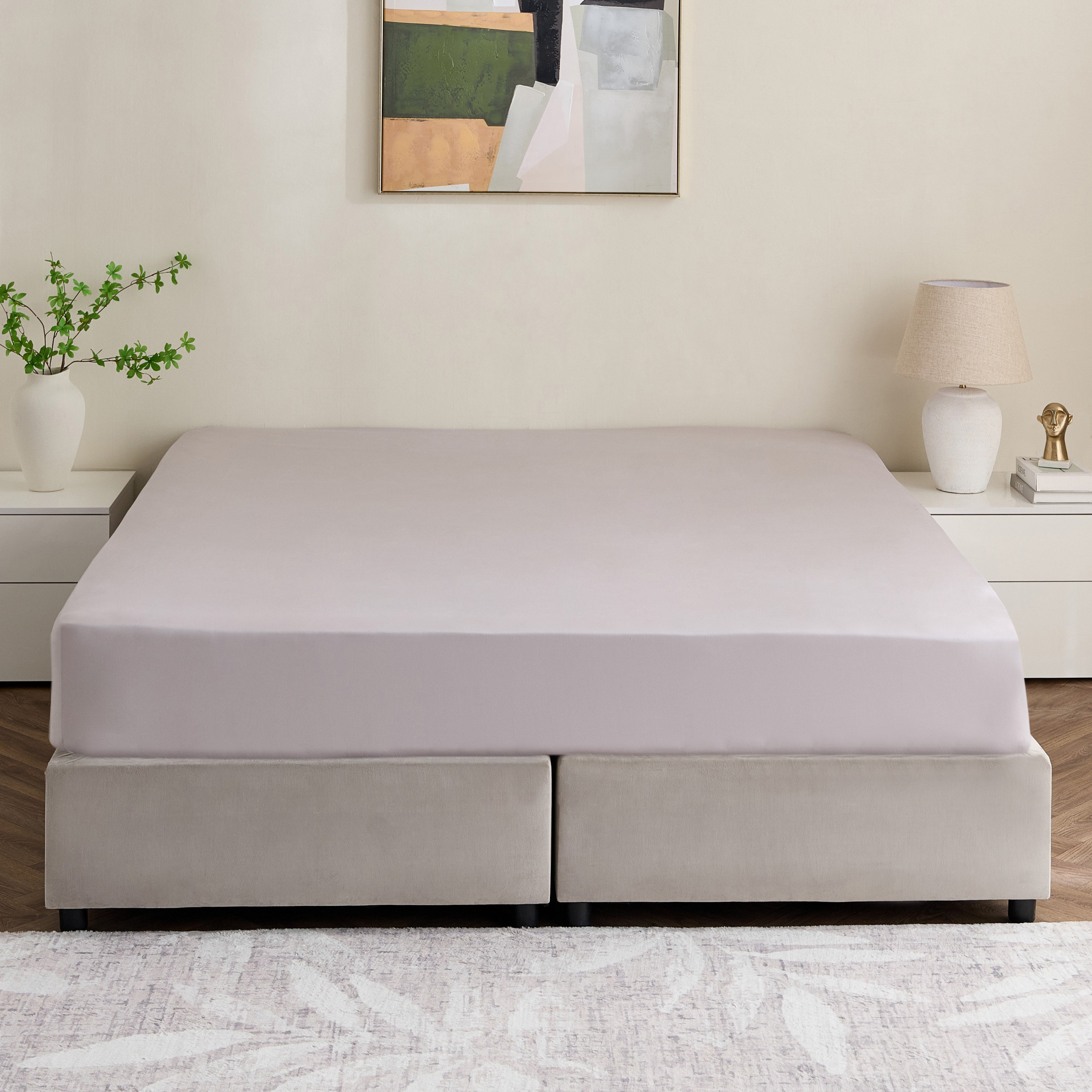 Avora 3-Piece 250 Thread Count Cotton Satin King Fitted Sheet Set - 180x200+40 cm-hbxhomeware-hbxbedroom-image-3