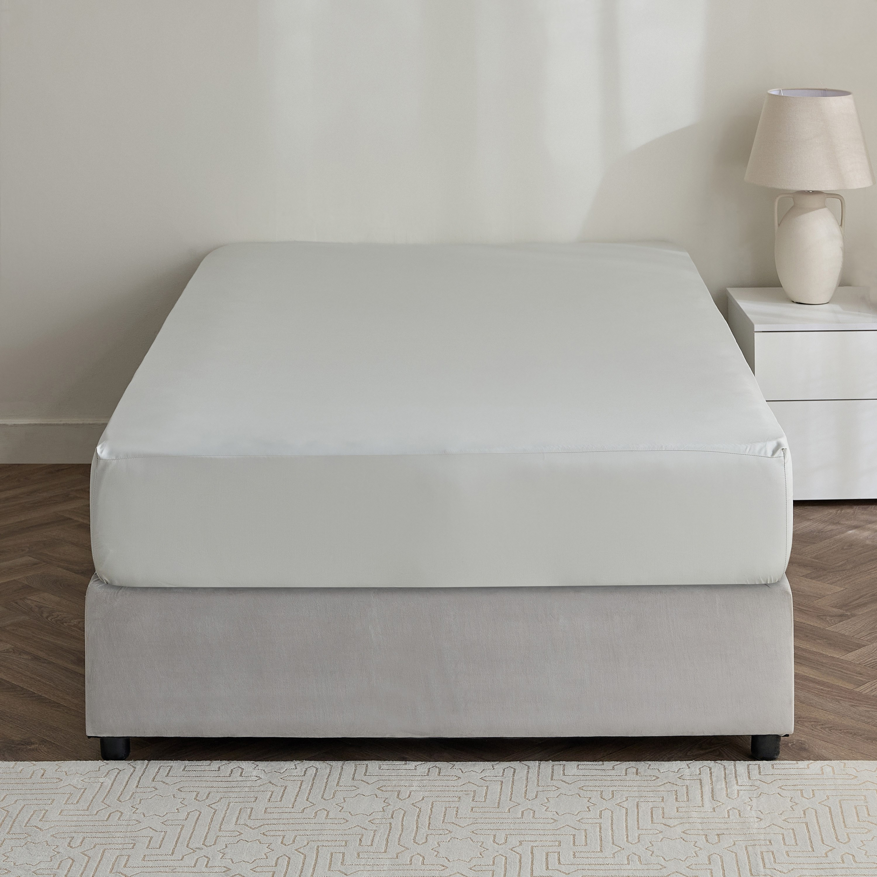 Avora 2-Piece 250 Thread Count Cotton Satin Single Fitted Sheet Set - 90x200+40 cm-hbxhomeware-hbxbedroom-image-3