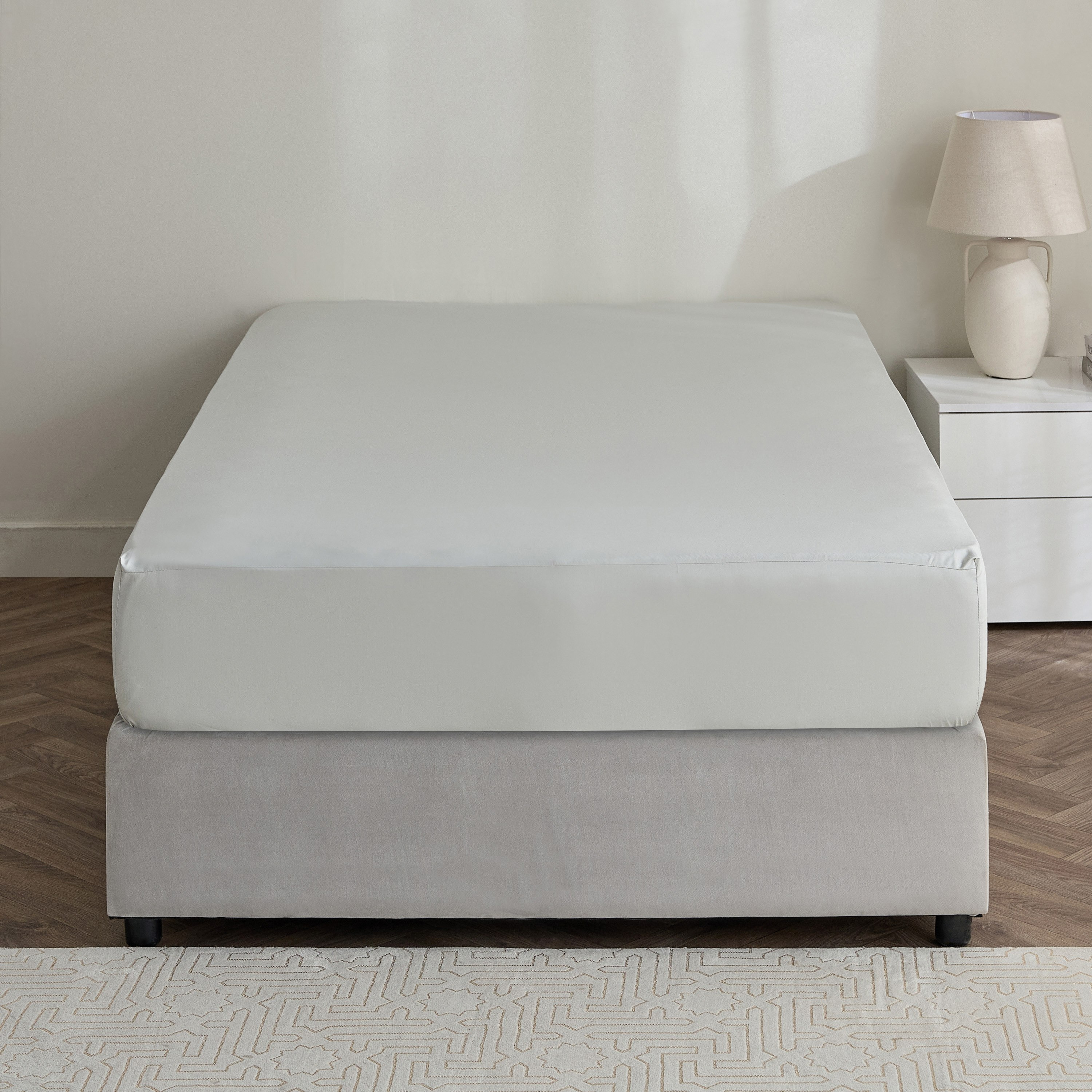 Avora 2-Piece 250 Thread Count Cotton Satin Twin Fitted Sheet Set - 120x200+40 cm-hbxhomeware-hbxbedroom-image-3