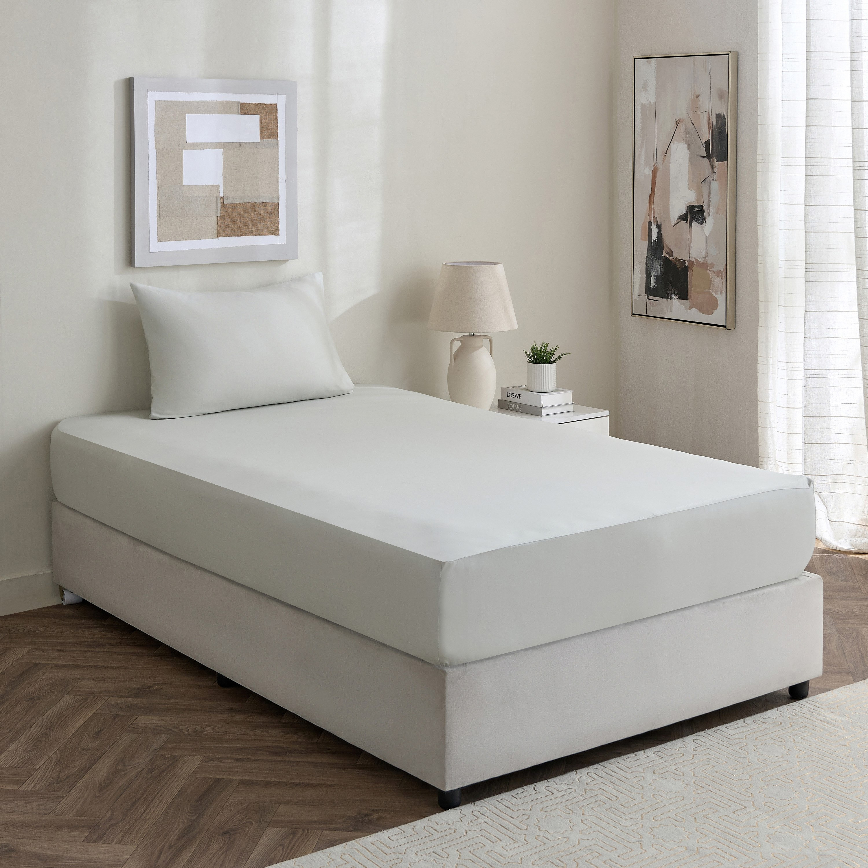 Avora 2-Piece 250 Thread Count Cotton Satin Twin Fitted Sheet Set - 120x200+40 cm-hbxhomeware-hbxbedroom-image-8