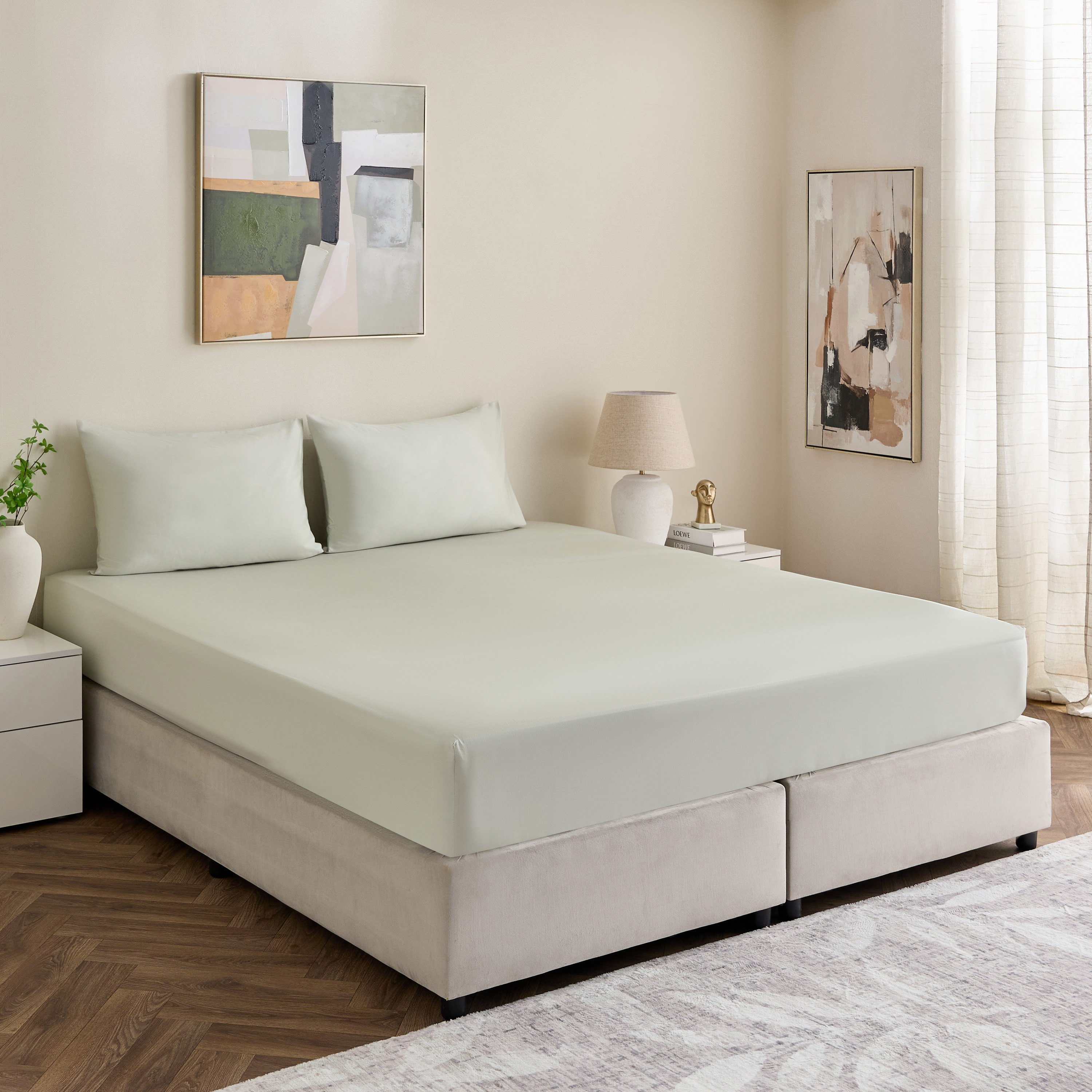Avora 3-Piece 250 Thread Count Cotton Satin Super Queen Fitted Sheet Set - 160x200+40 cm-hbxhomeware-hbxbedroom-image-9