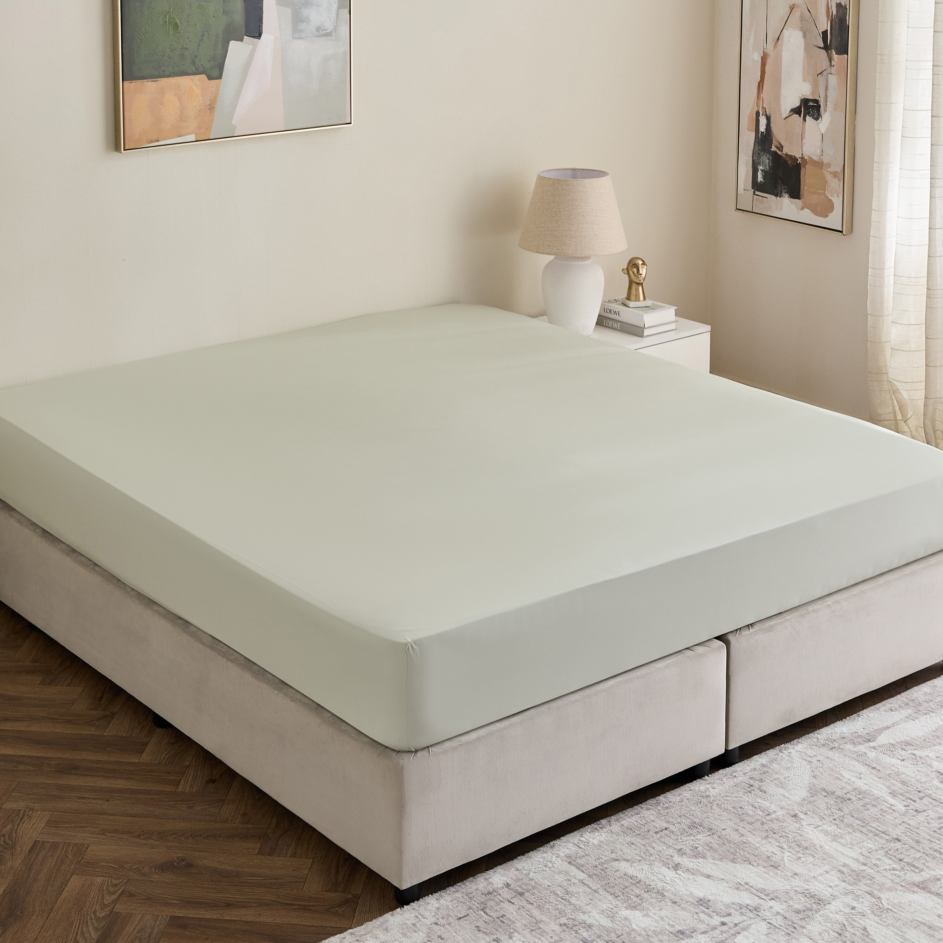 Avora 3-Piece 250 Thread Count Cotton Satin King Fitted Sheet Set - 180x200+40 cm-hbxhomeware-hbxbedroom-image-2