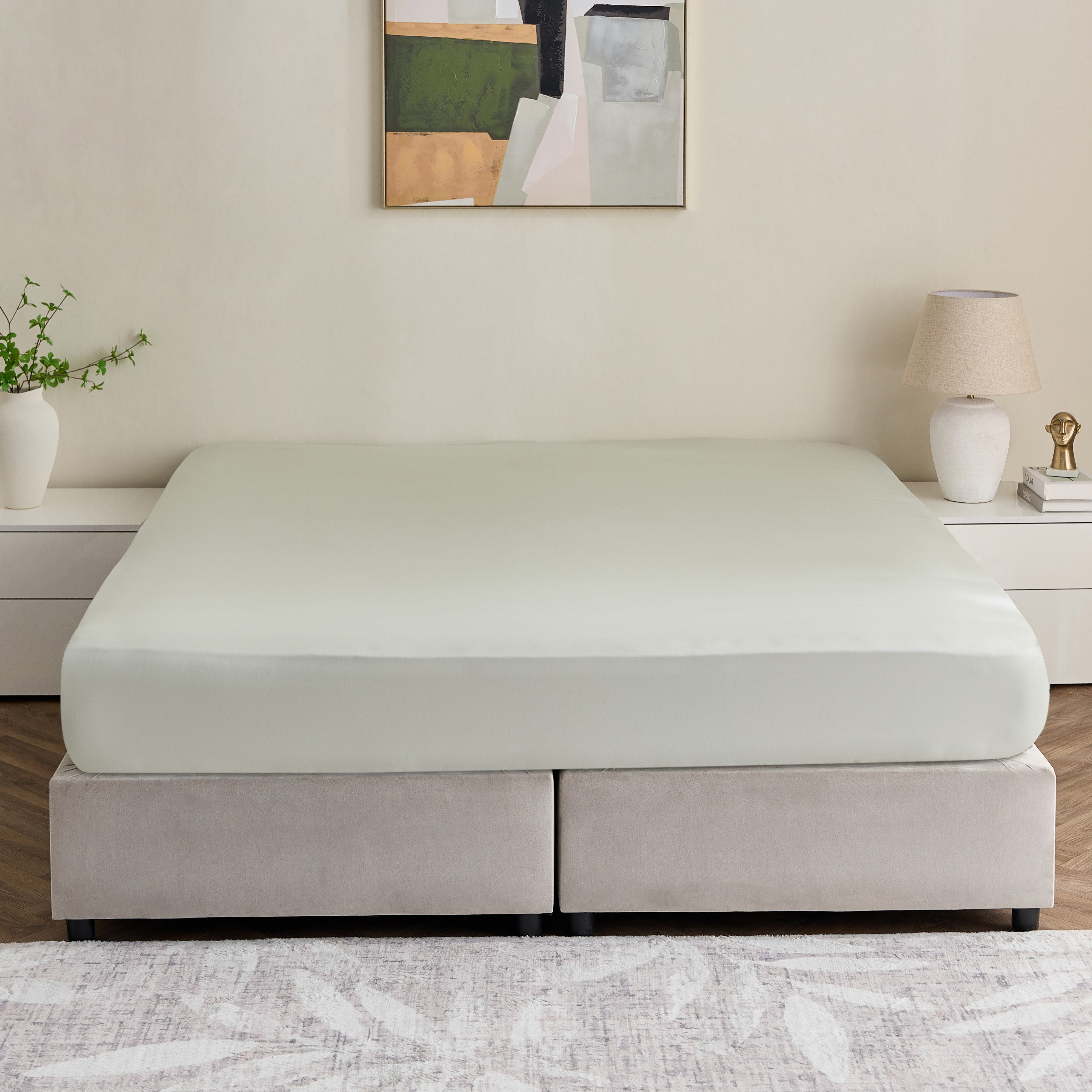 Avora 3-Piece 250 Thread Count Cotton Satin King Fitted Sheet Set - 180x200+40 cm-hbxhomeware-hbxbedroom-image-3
