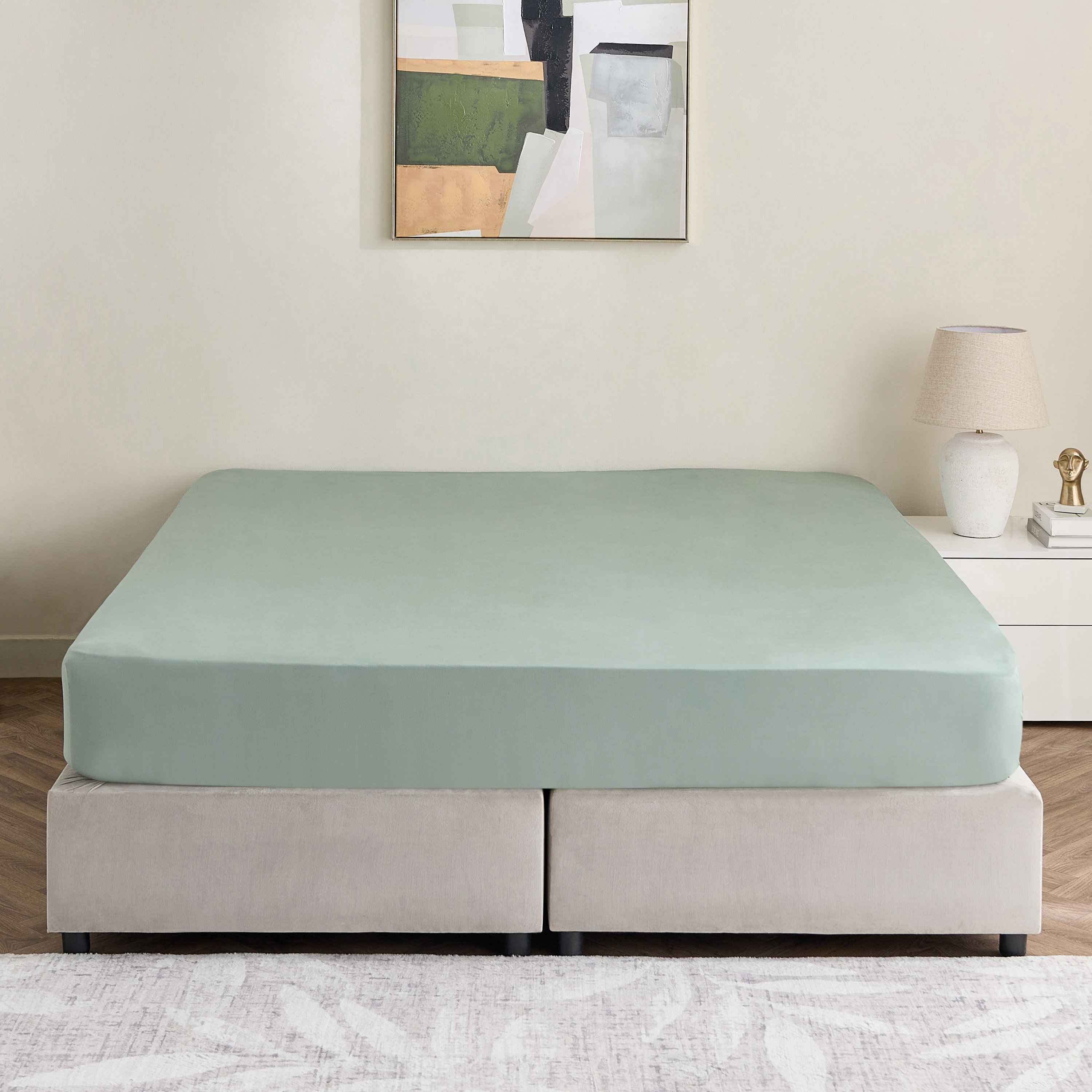 Avora 3-Piece 250 Thread Count Cotton Satin King Fitted Sheet Set - 180x200+40 cm-hbxhomeware-hbxbedroom-image-3