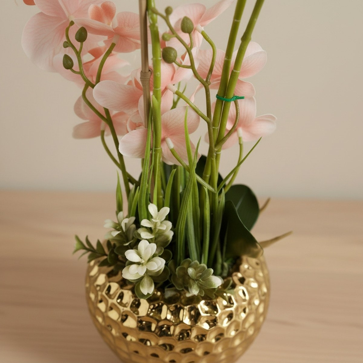 Areos Artificial Orchid Plant in Ceramic Pot - 60 cm-hbxlivingroom-decorandaccessories-plantersandurns-image-2