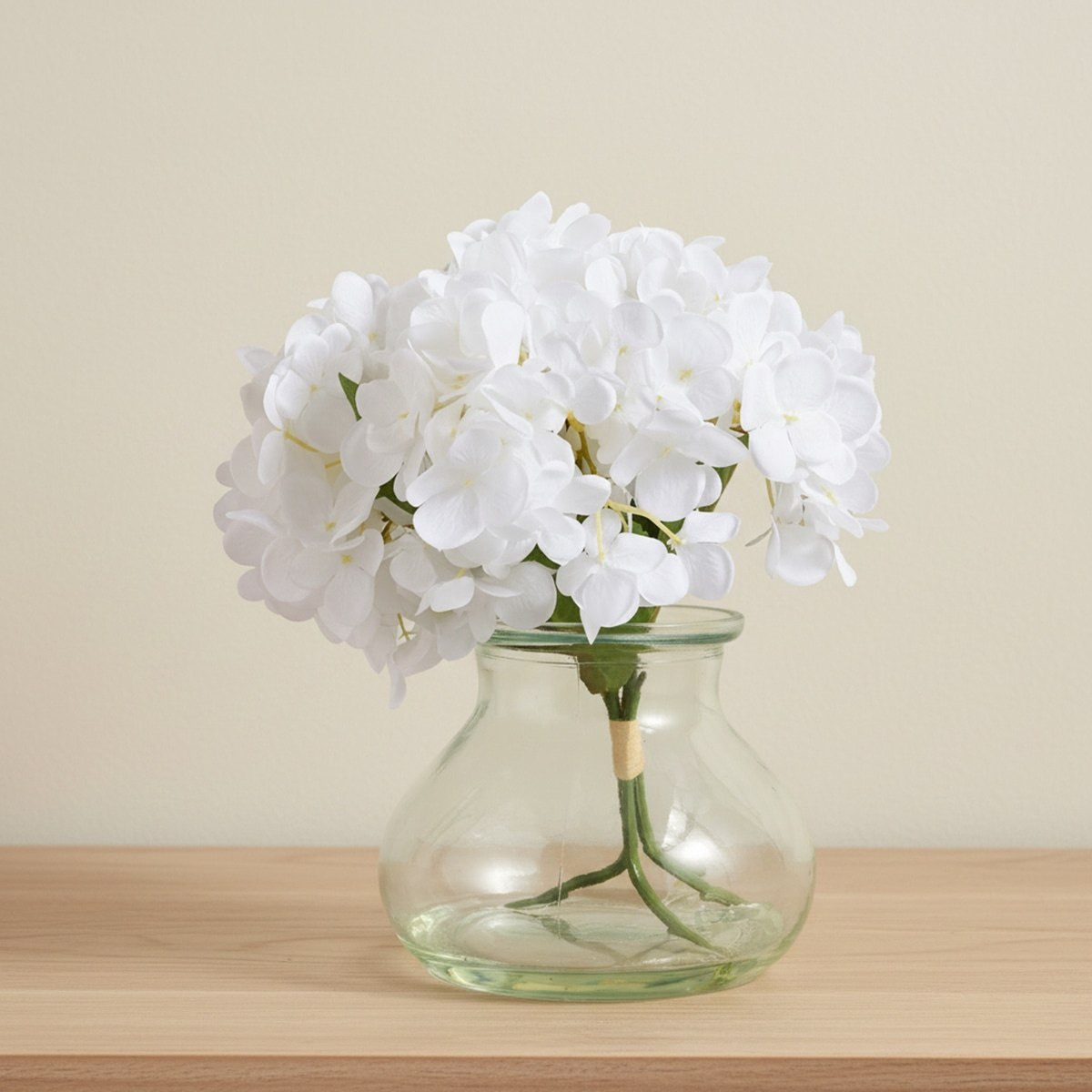 Areos Artificial Fake Water Potted Flower in Glass Pot - 25 cm-hbxlivingroom-decorandaccessories-plantersandurns-image-1