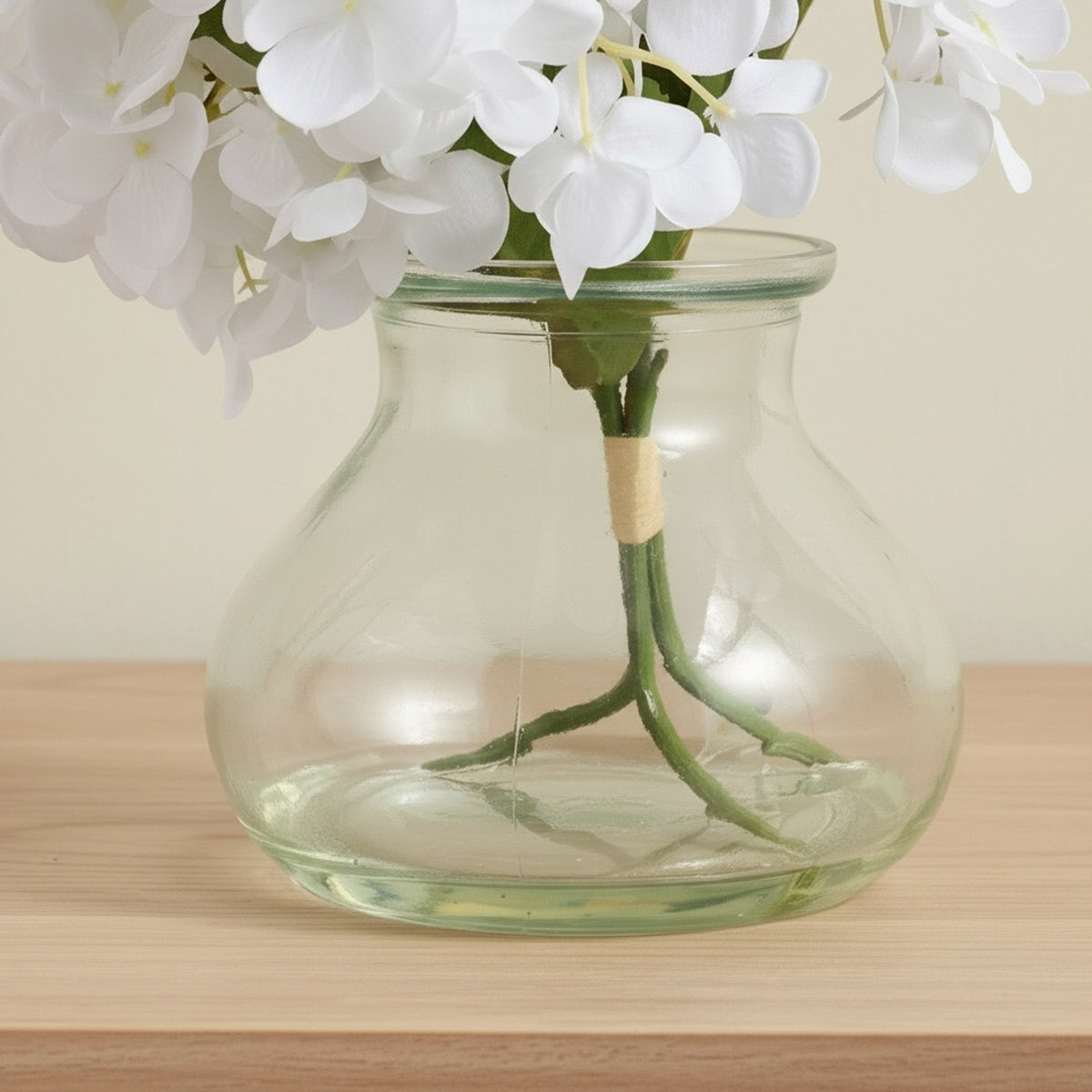 Areos Artificial Fake Water Potted Flower in Glass Pot - 25 cm-hbxlivingroom-decorandaccessories-plantersandurns-image-3