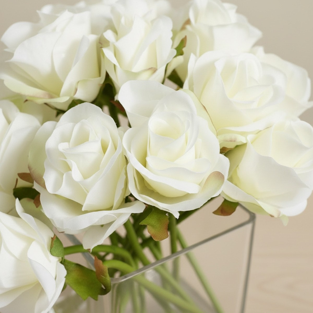Areos Artificial Fake Water Potted Flower in Glass Pot - 24 cm-hbxlivingroom-decorandaccessories-plantersandurns-image-2