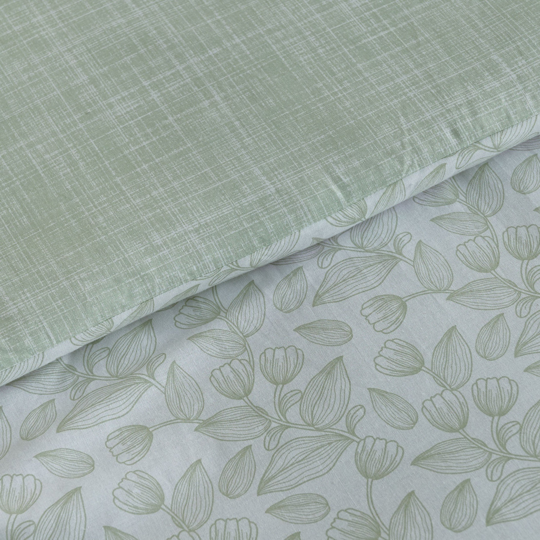 Aurora Fresh Leaf Printed 5-Piece Cotton Queen Comforter Set - 200x240 cm-hbxhomeware-hbxbedroom-image-3