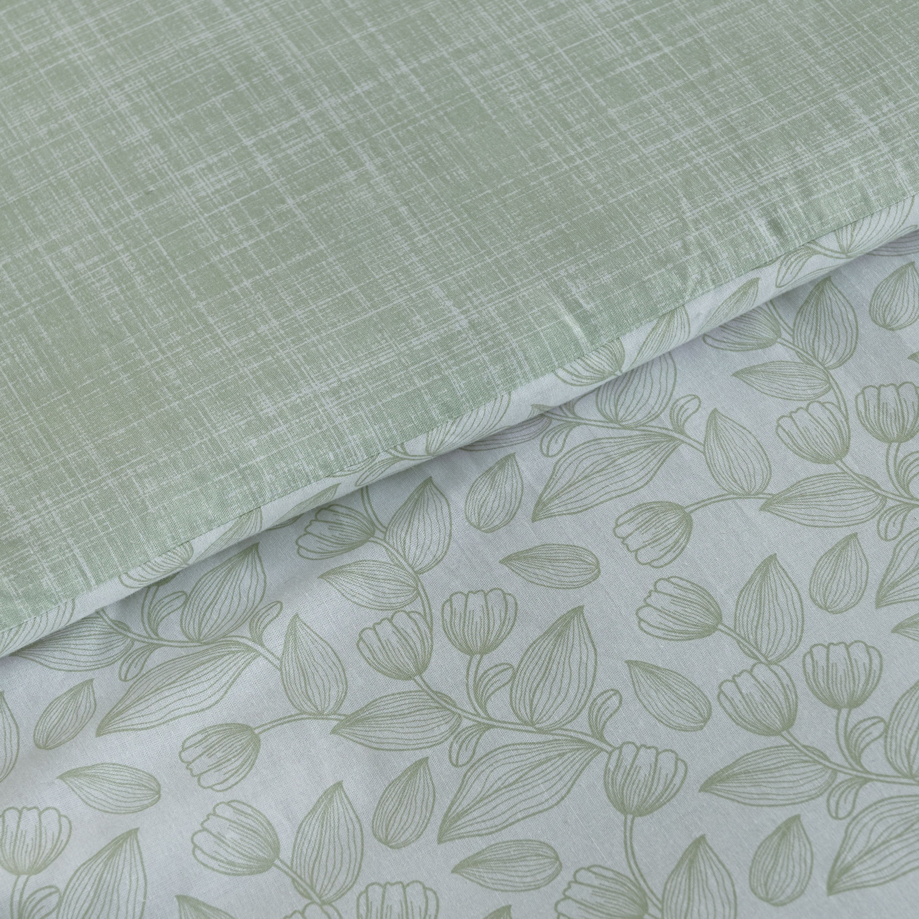 Aurora Fresh Leaf Printed Cotton 5-Piece King Comforter Set - 220x240 cm-hbxhomeware-hbxbedroom-image-3