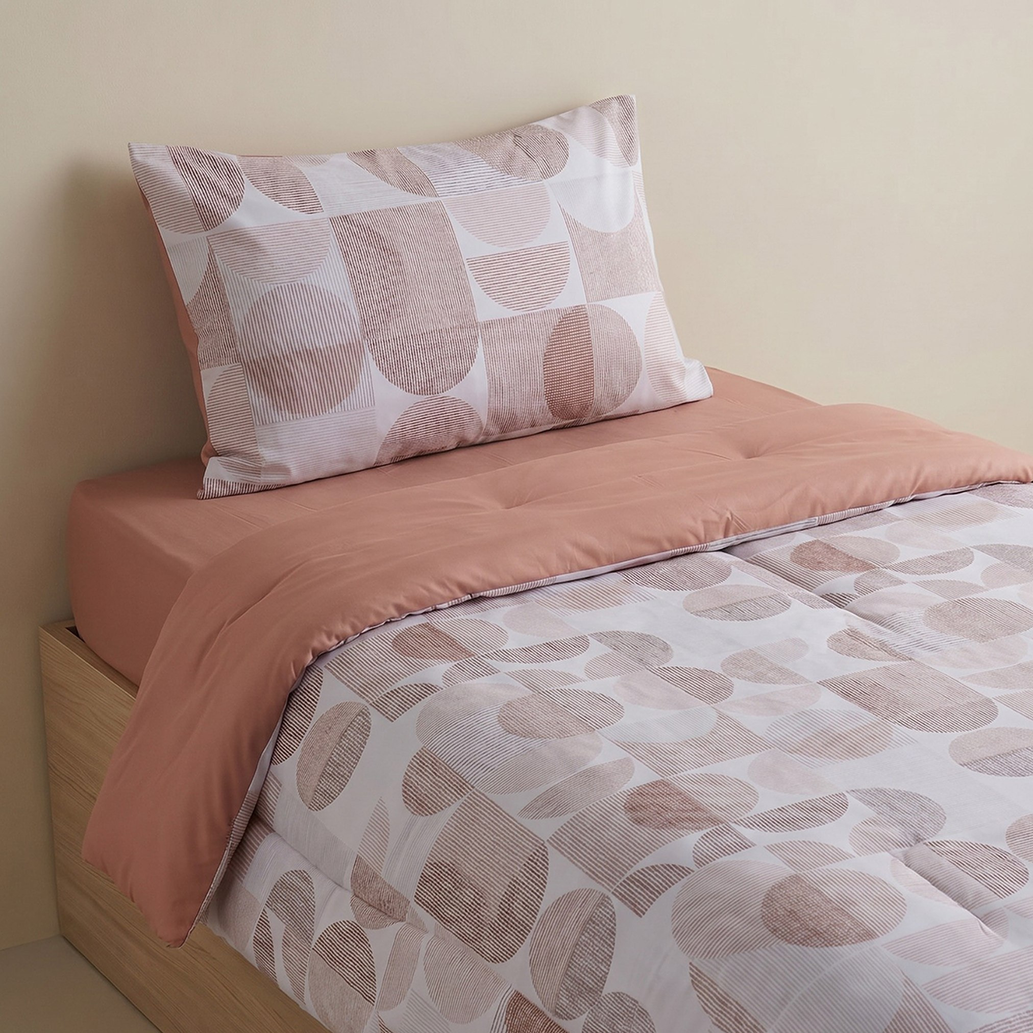 طقم لحاف مفرد قطن بطبعات قطعتين فلوكس من أورورا - 135x220 سم-hbxhomeware-hbxbedroom-image-1