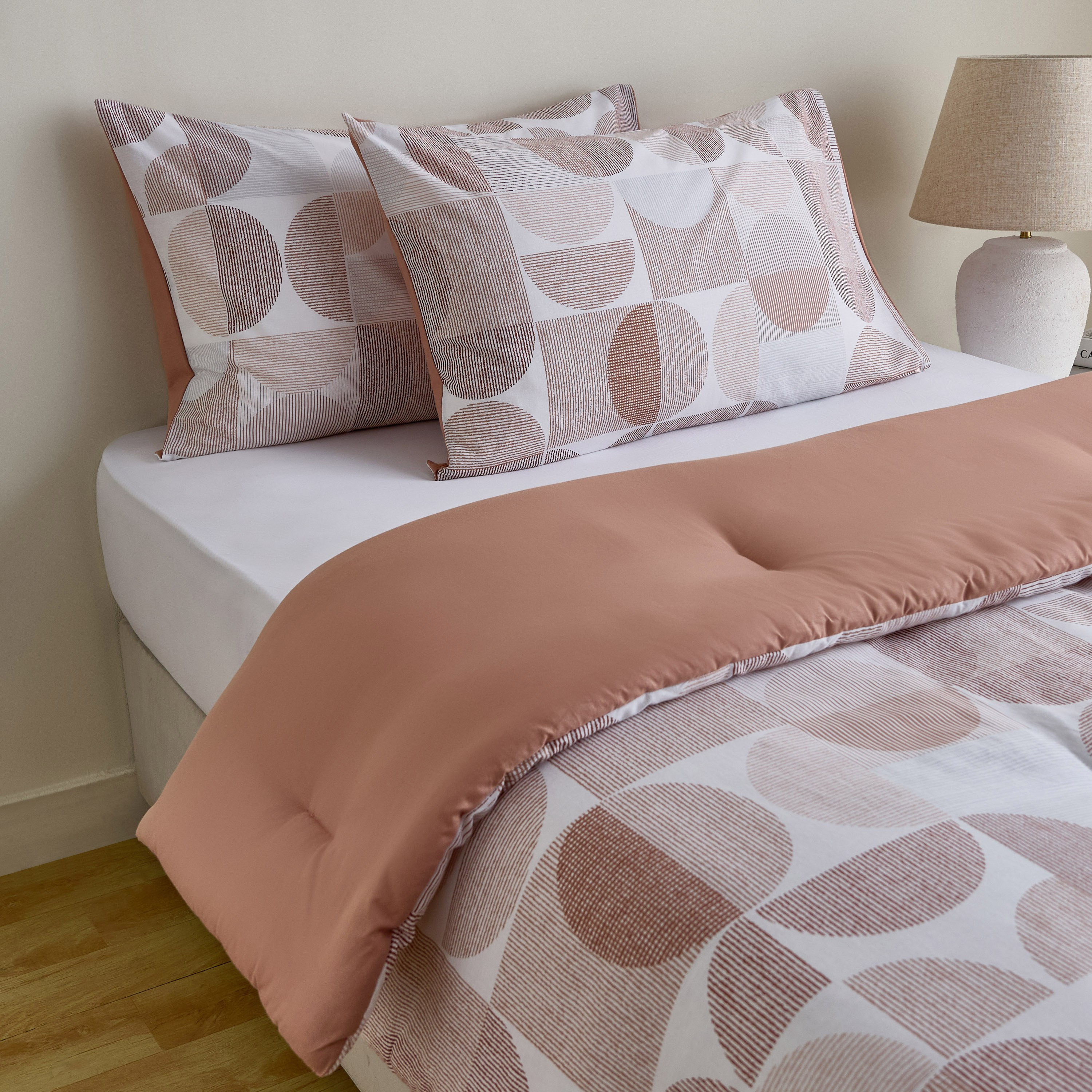 Aurora Flux Printed Cotton 3-Piece Twin Comforter Set - 160x220 cm-hbxhomeware-hbxbedroom-image-1
