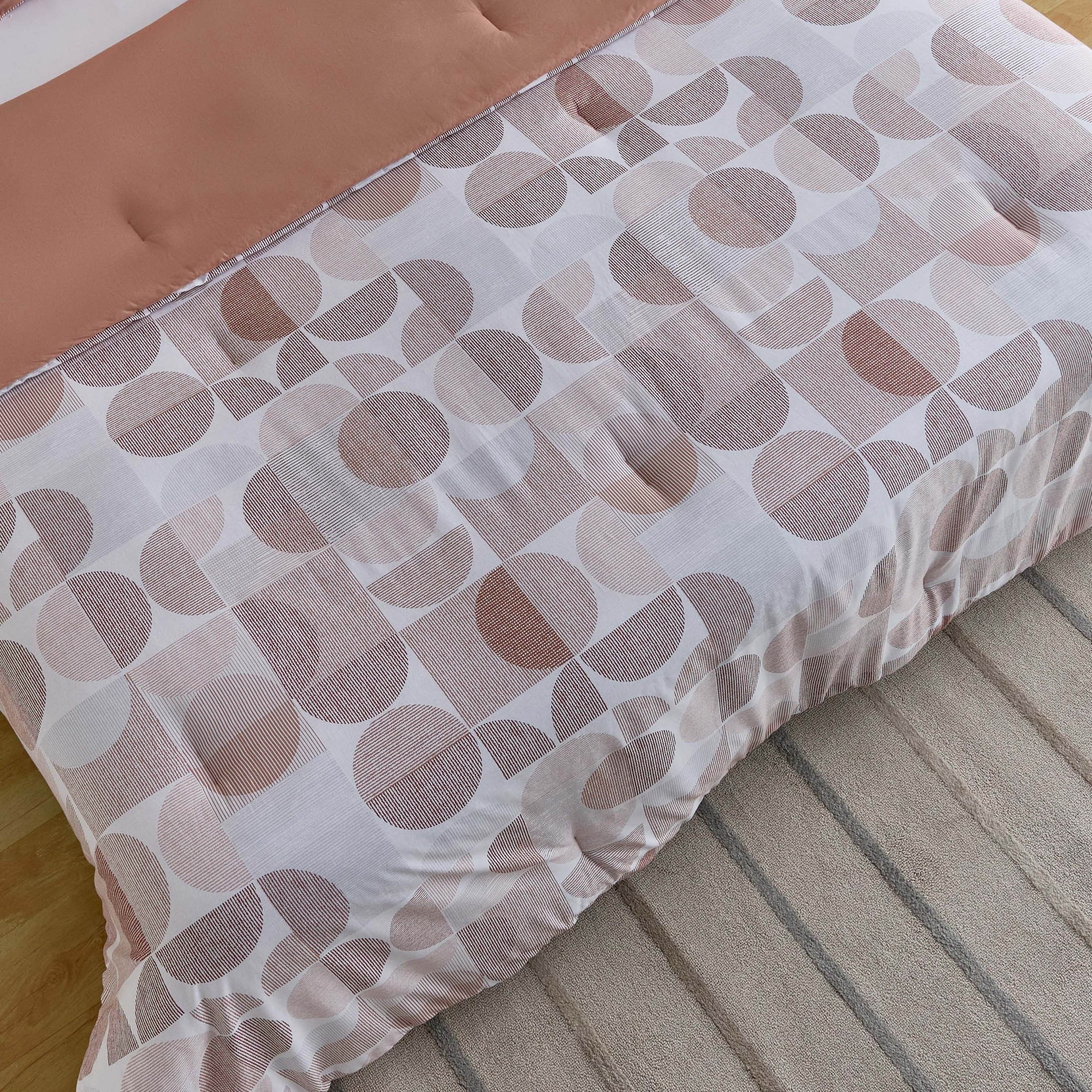 Aurora Flux Printed 5-Piece Cotton Queen Comforter Set - 200x240 cm-hbxhomeware-hbxbedroom-image-4