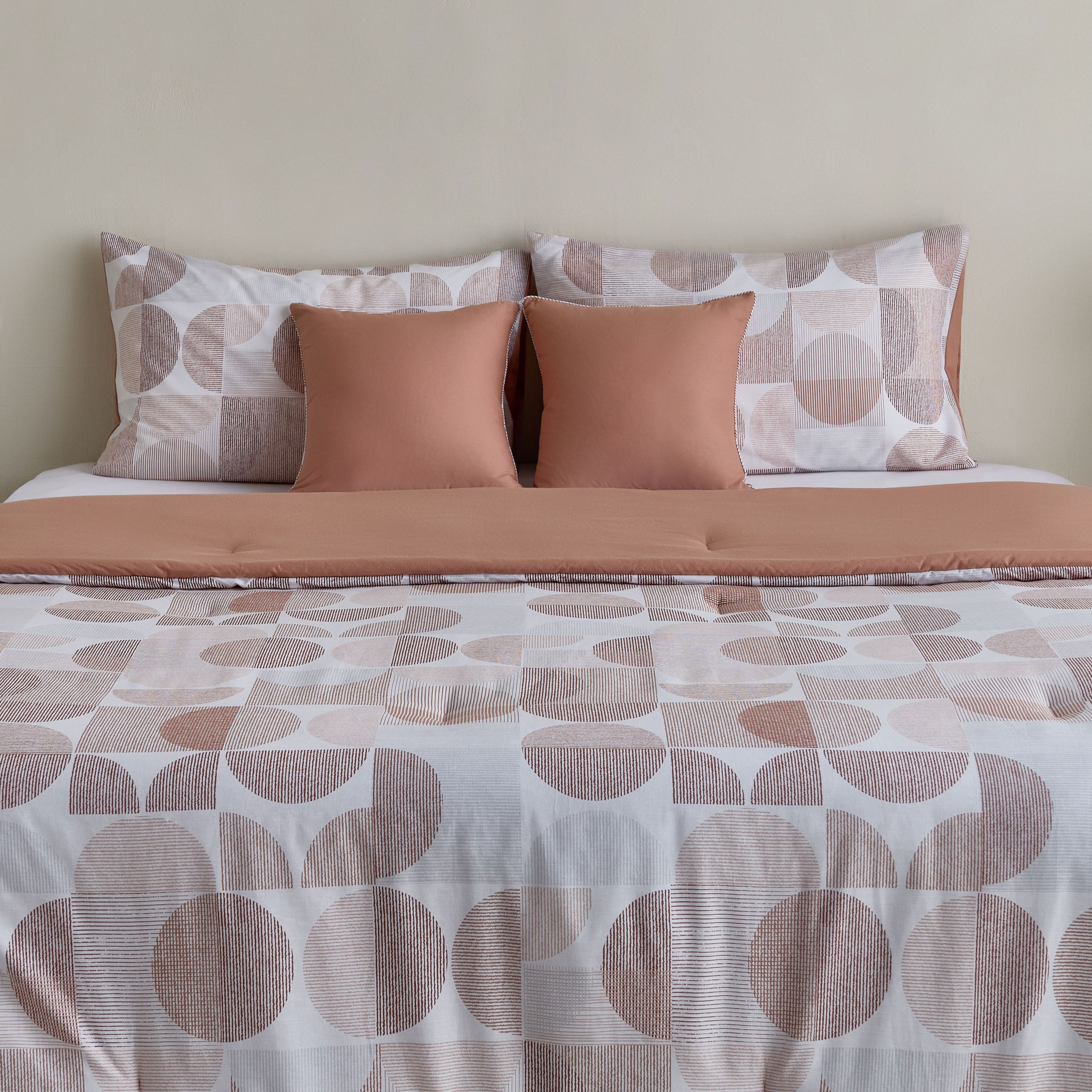 Aurora Flux Printed Cotton 5-Piece King Comforter Set - 220x240 cm-hbxhomeware-hbxbedroom-image-2