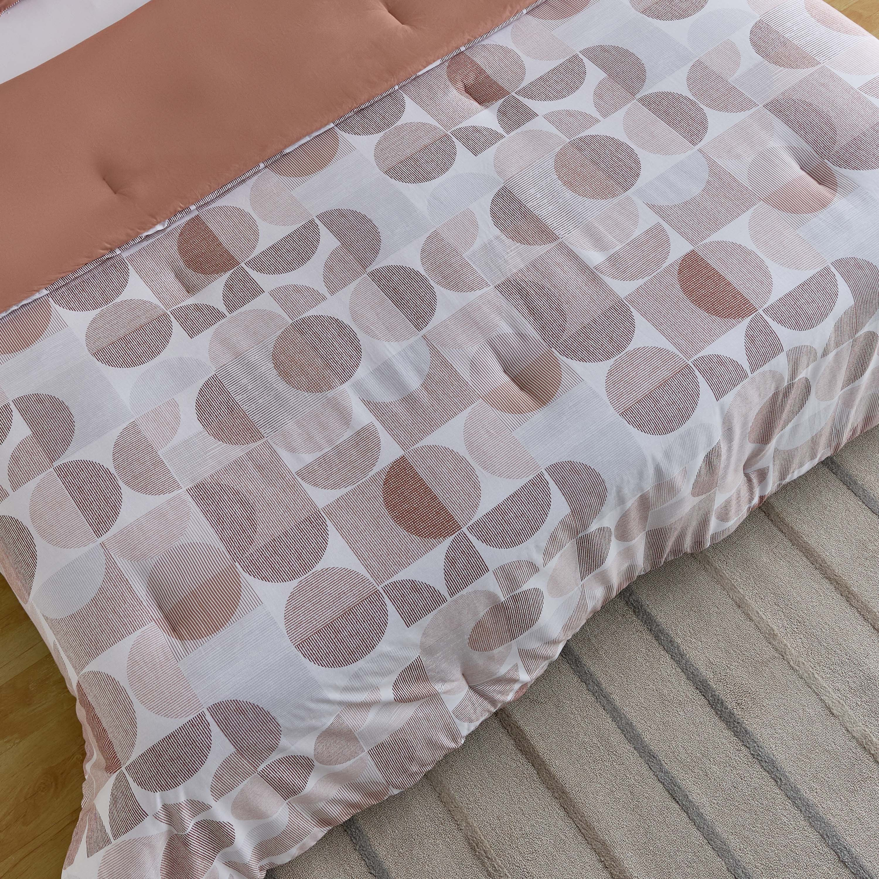 Aurora Flux Printed Cotton 5-Piece King Comforter Set - 220x240 cm-hbxhomeware-hbxbedroom-image-4