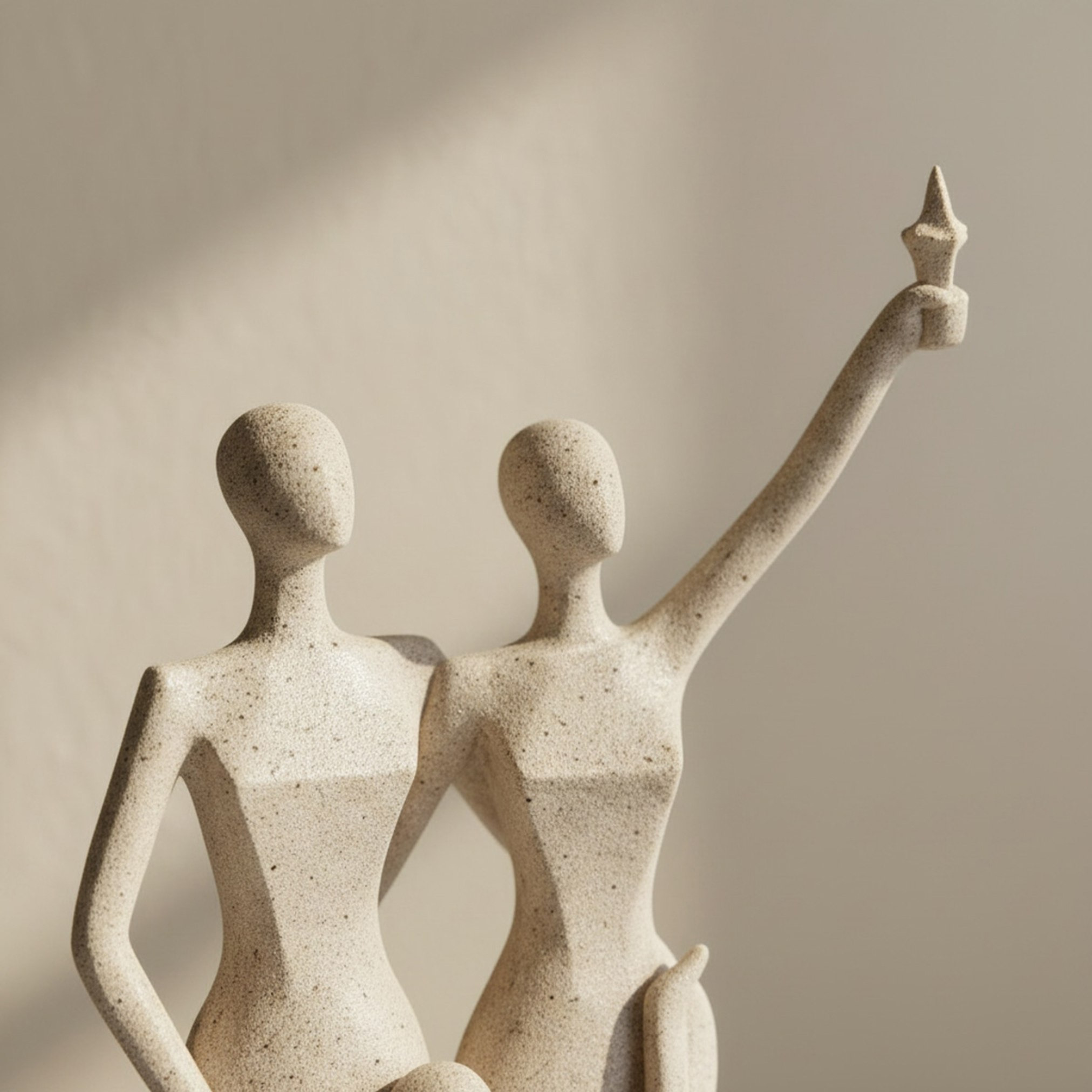 Wren Ema Umber Decorative Family Figurine - 13.3x7x32 cm-hbxhomeware-homedecor-figurinesandornaments-image-2