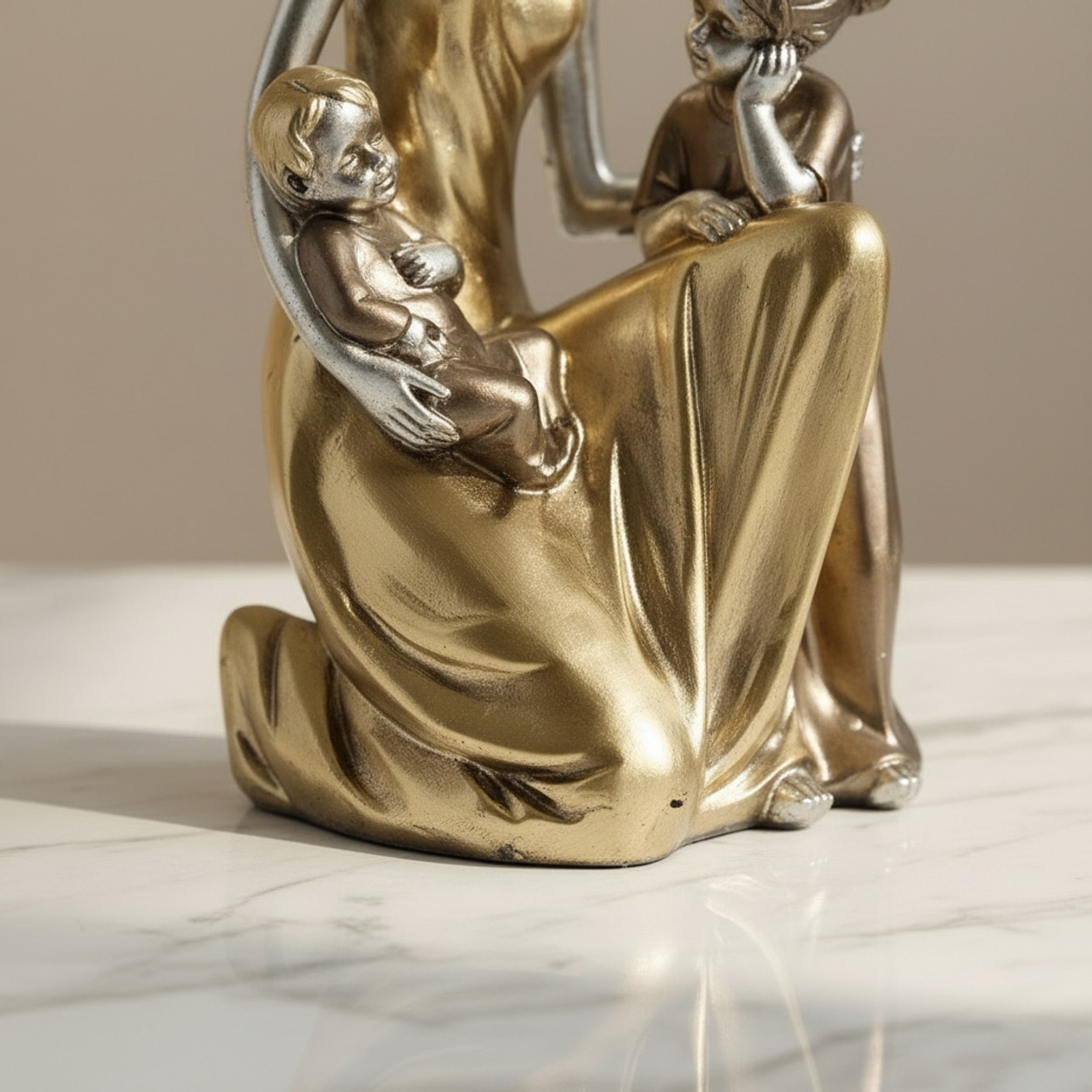 Wren Ema Aurum Decorative Mother with Children Figurine - 10.3x7.3x18 cm-hbxhomeware-homedecor-figurinesandornaments-image-3