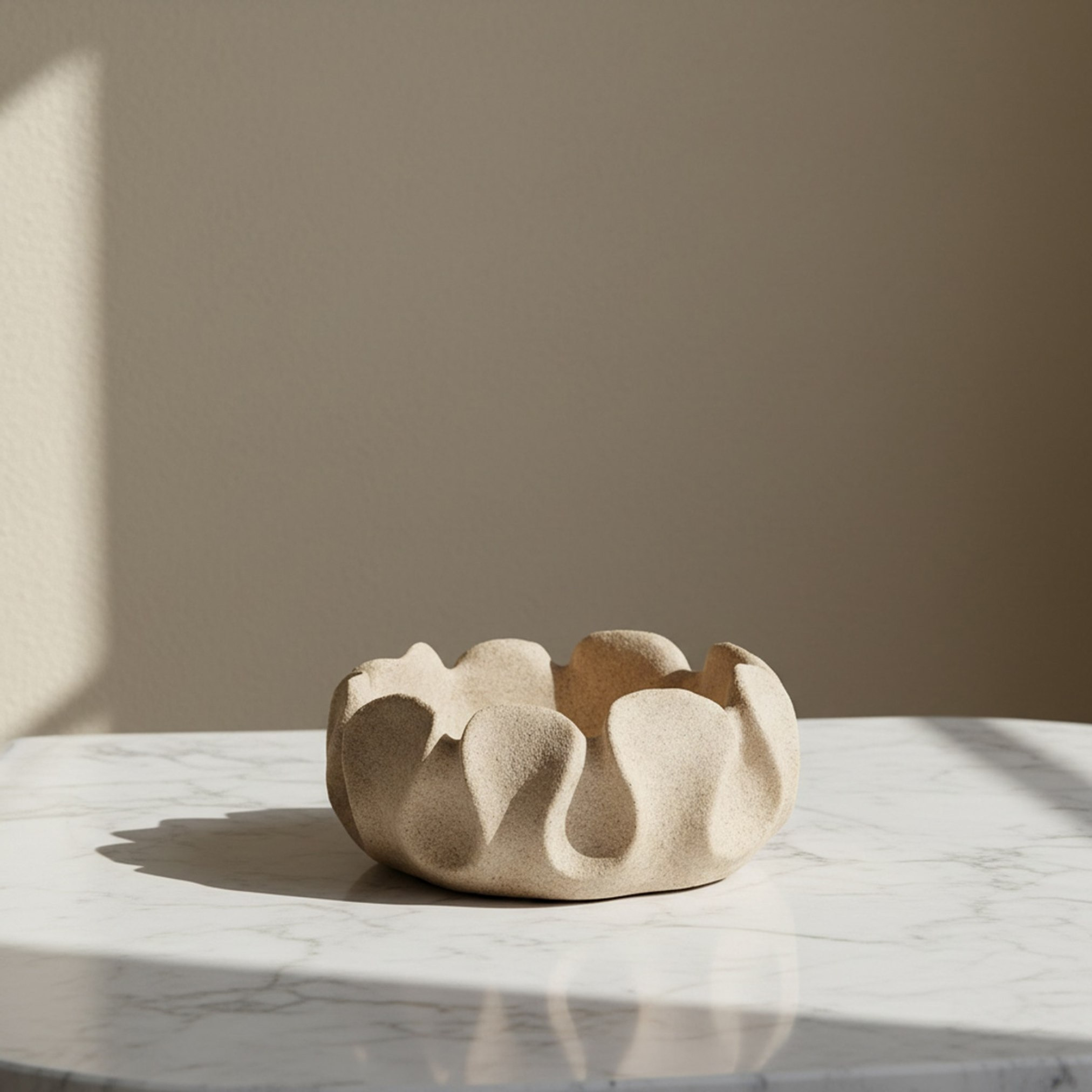 Wren Ema Umber Decorative Centerpiece Bowl - 21.5x21.5x8 cm-hbxdecorandfurnishings-homeaccessories-bowls-image-1