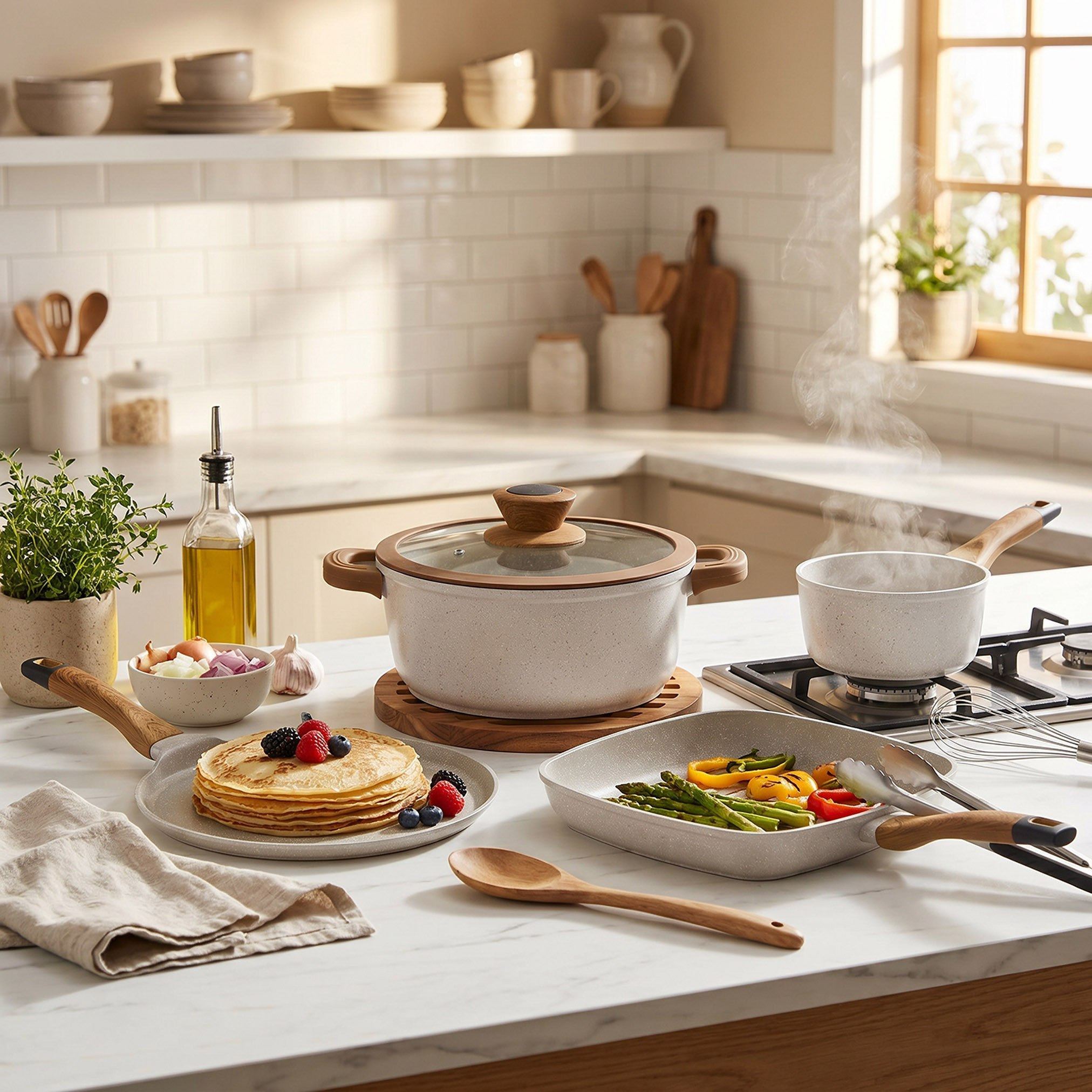 La Natura Sauce Pan with Lid and Trivet - 18 cm-hbxhomeware-hbxkitchen-image-7