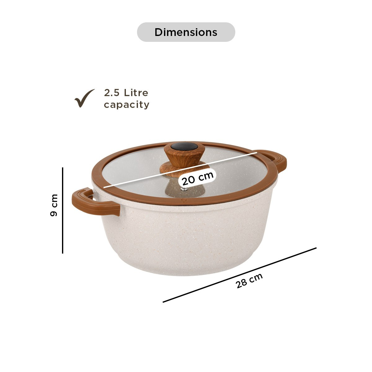 La Natura Deep Casserole with Lid and Trivet - 20 cm-hbxdecorandfurnishings-tabletop-serveware-image-10