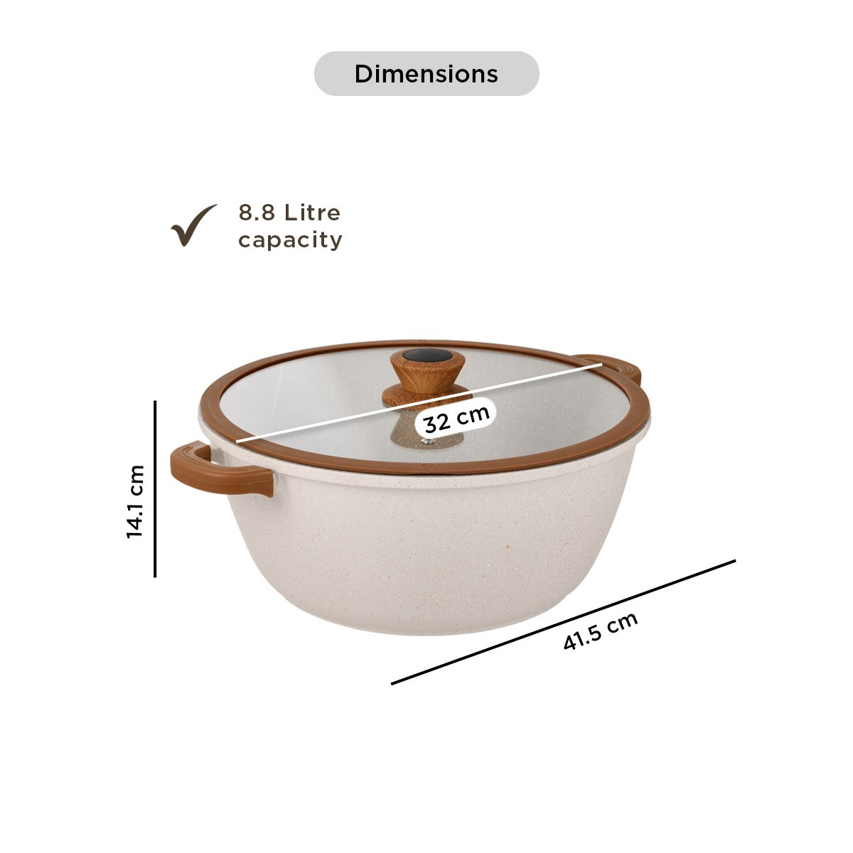 قدر طهي عميق مع غطاء وحامل من لا ناتورا - 32 سم-hbxdecorandfurnishings-tabletop-serveware-image-10