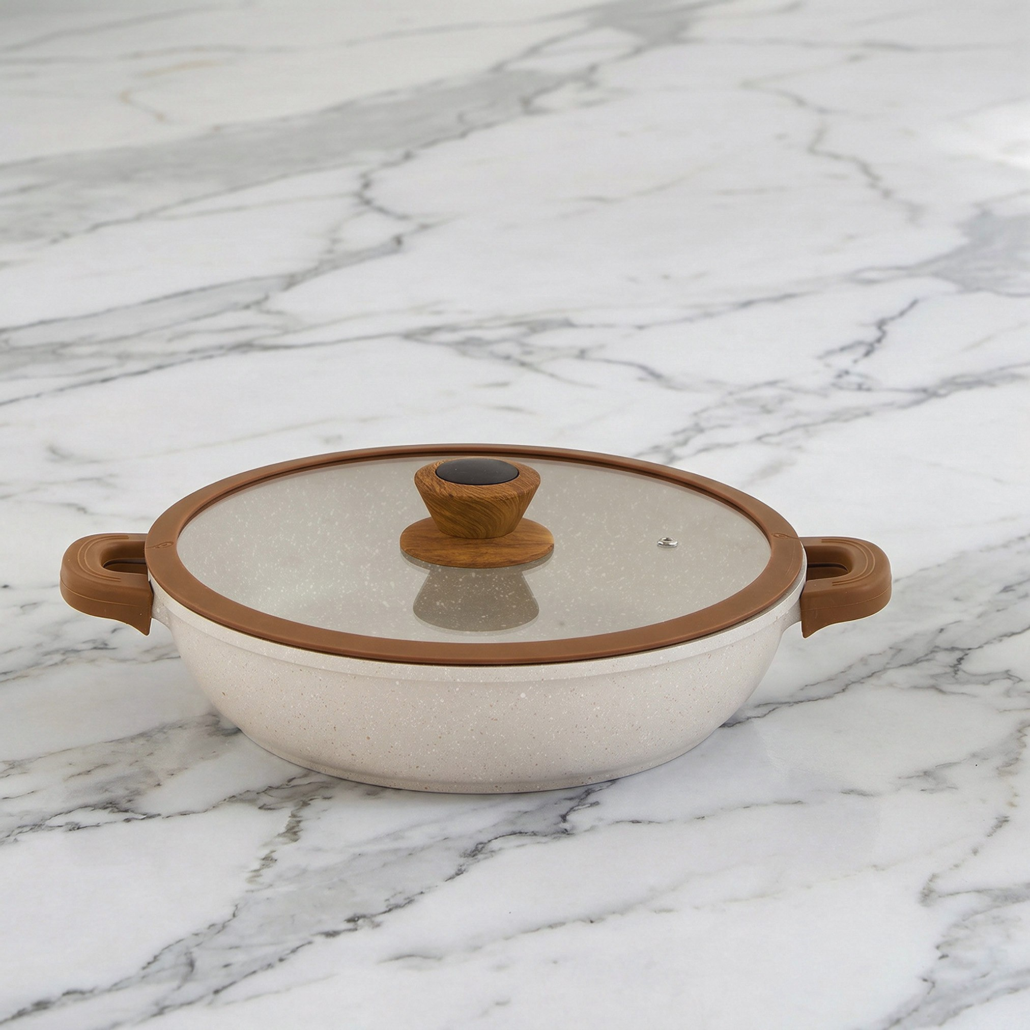 La Natura Shallow Casserole with Lid and Trivet - 28 cm-hbxdecorandfurnishings-tabletop-serveware-image-2
