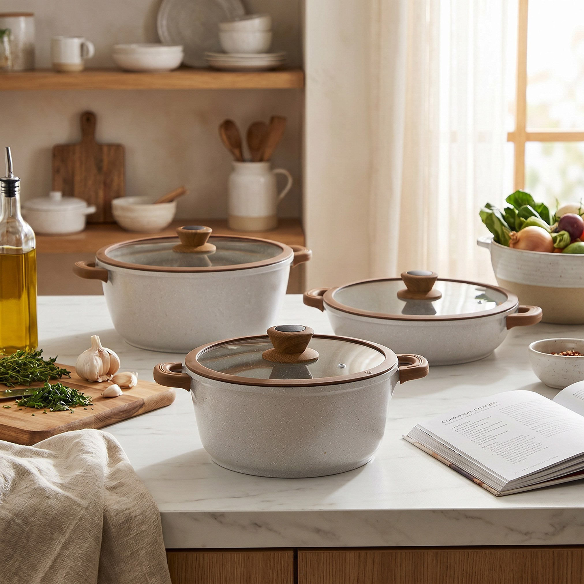 La Natura Shallow Casserole with Lid and Trivet - 28 cm-hbxdecorandfurnishings-tabletop-serveware-image-6