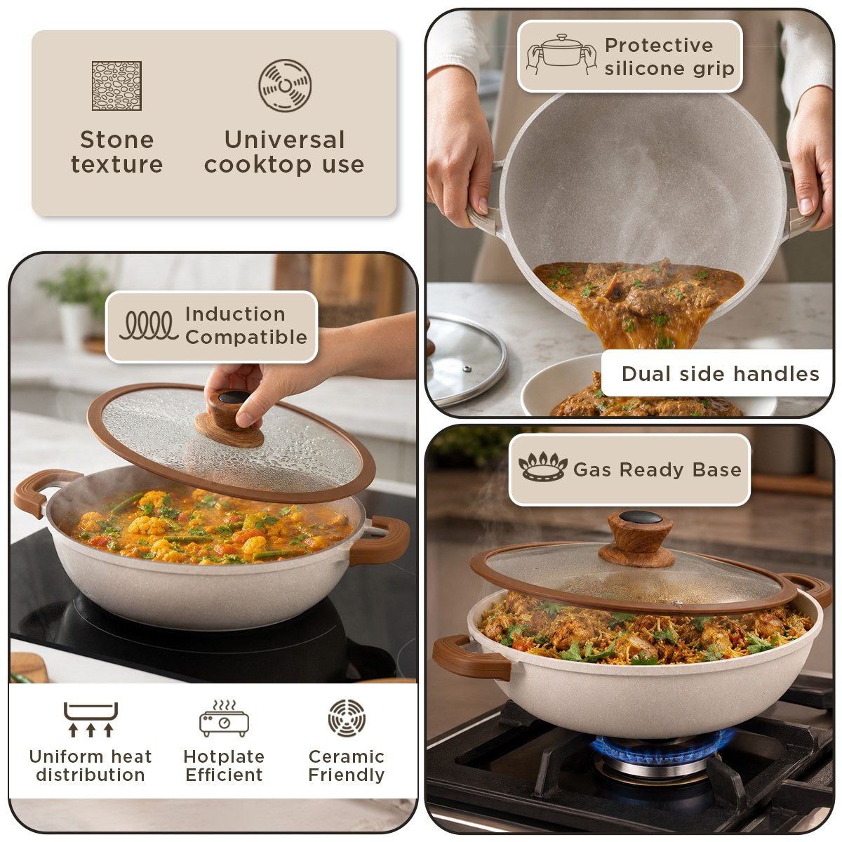 La Natura Shallow Casserole with Lid and Trivet - 28 cm-hbxdecorandfurnishings-tabletop-serveware-image-9