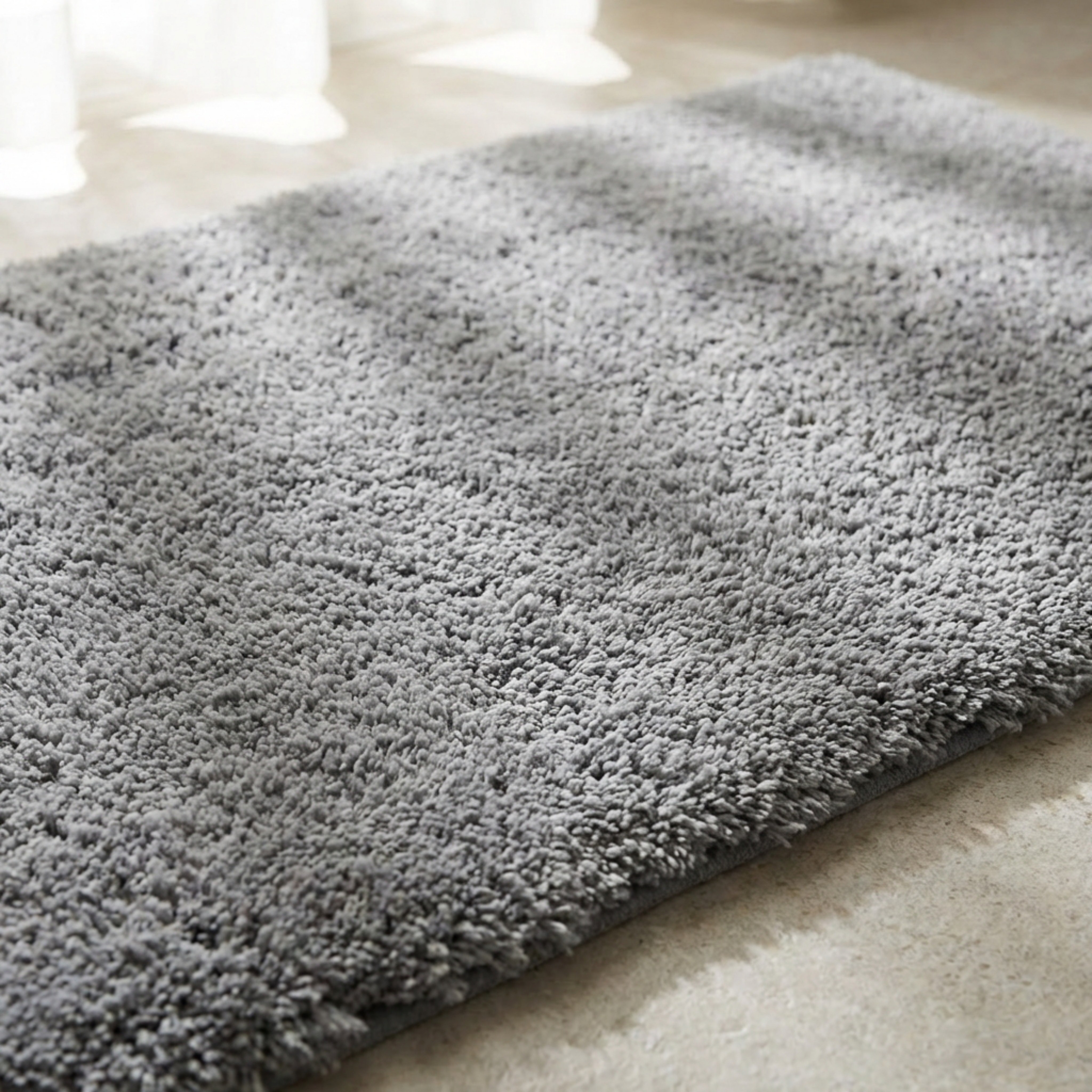 Leah Silky Shag Plush Antiskid Bath Mat - 60x90 cm-hbxbedroom-floorcoverings-bathmats-image-2